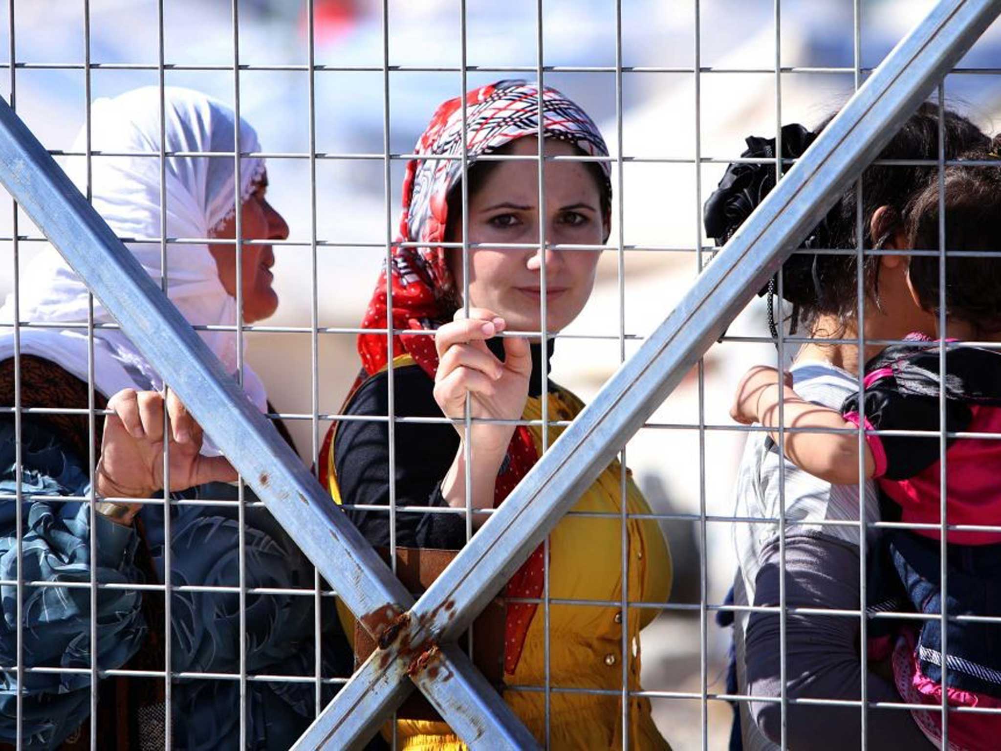 Syrian women and child refugees were allowed to enter the UK in January