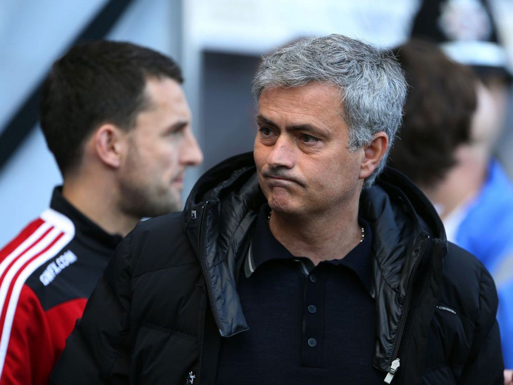 Chelsea manager Jose Mourinho during the Premier League match played between Swansea City AFC and Chelsea FC in Swansea (EPA)