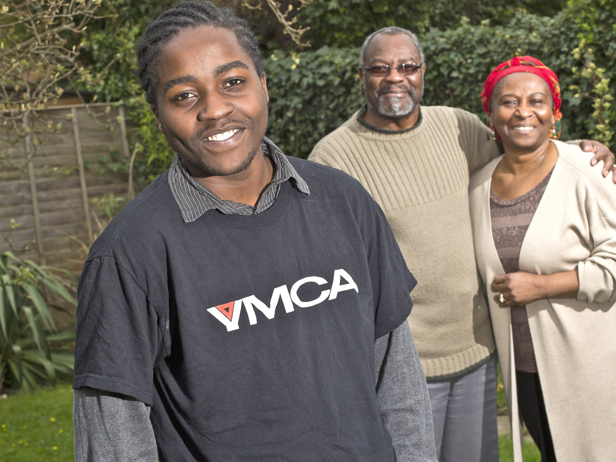Zubairi Sentongo, who came from Uganda to a ‘supported lodgings’ family (Merrill and David Nelson, pictured)