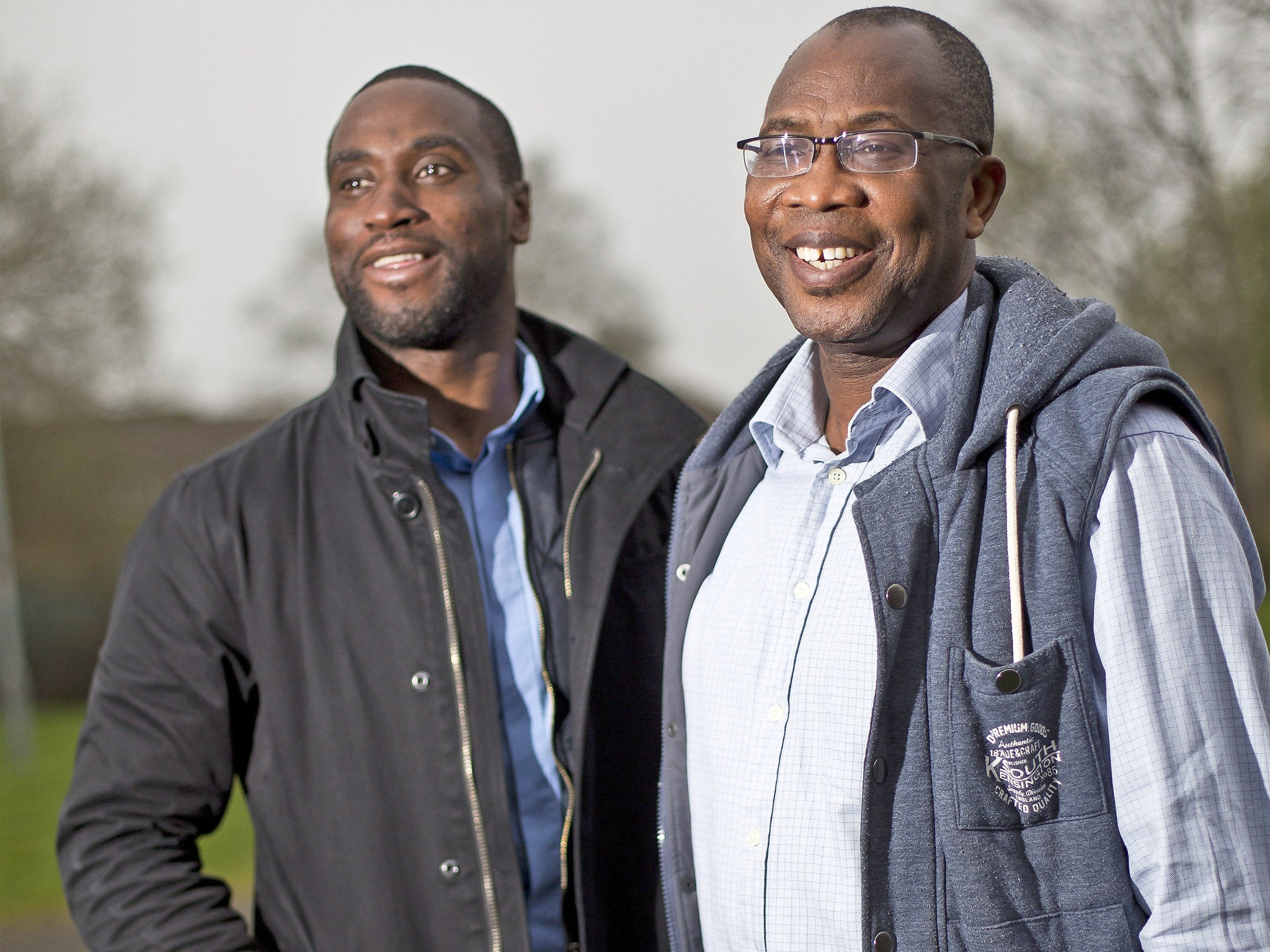 YMCA support workers Neville McIntosh and Stanley Ifamene