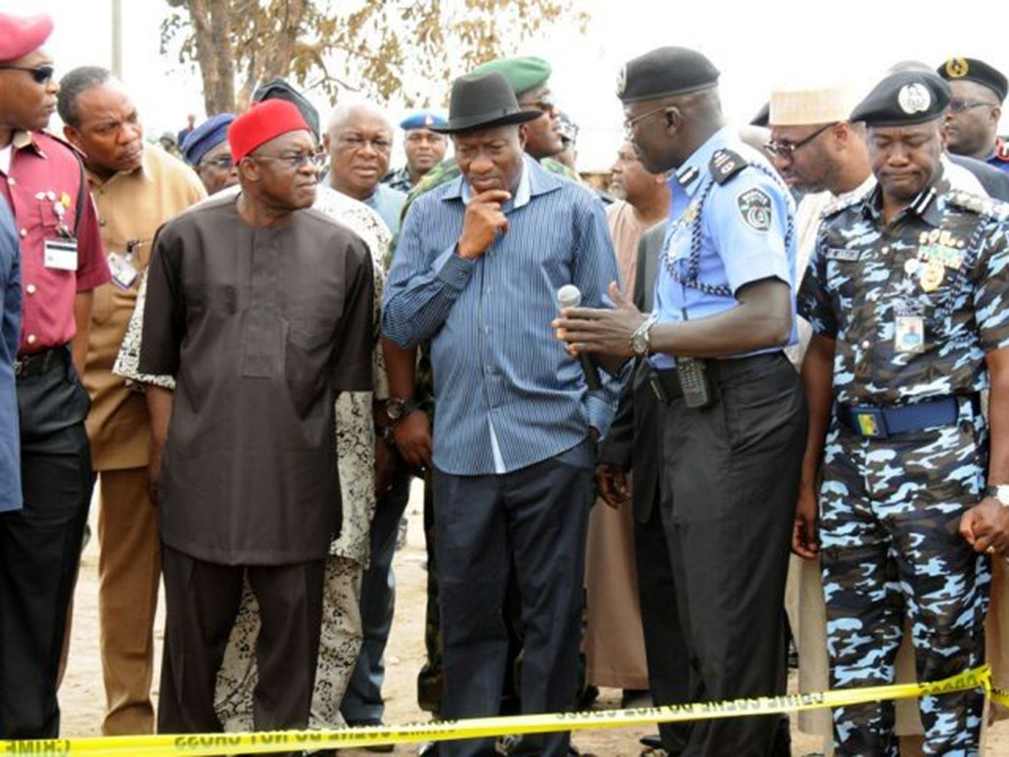 The recent attacks in Nigeria will increase pressure on its president, Goodluck Jonathan (centre), to rethink his strategy in confronting Boko Haram