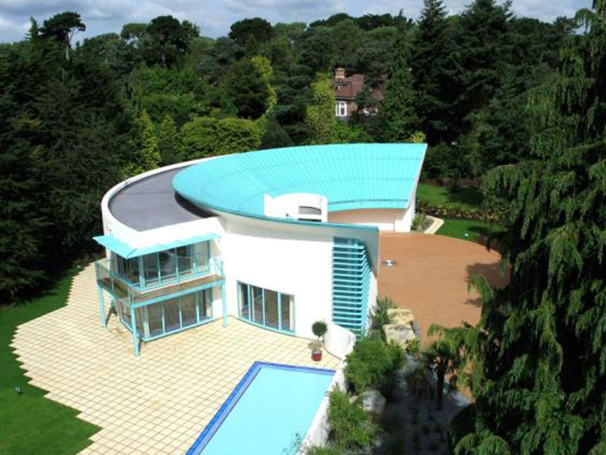 'Thunderbird' house: five bedroom detached house for sale at Western Avenue, Branksome Park, Poole, Dorset BH13. On with Sotheby's at a guide price of £2,950,000.