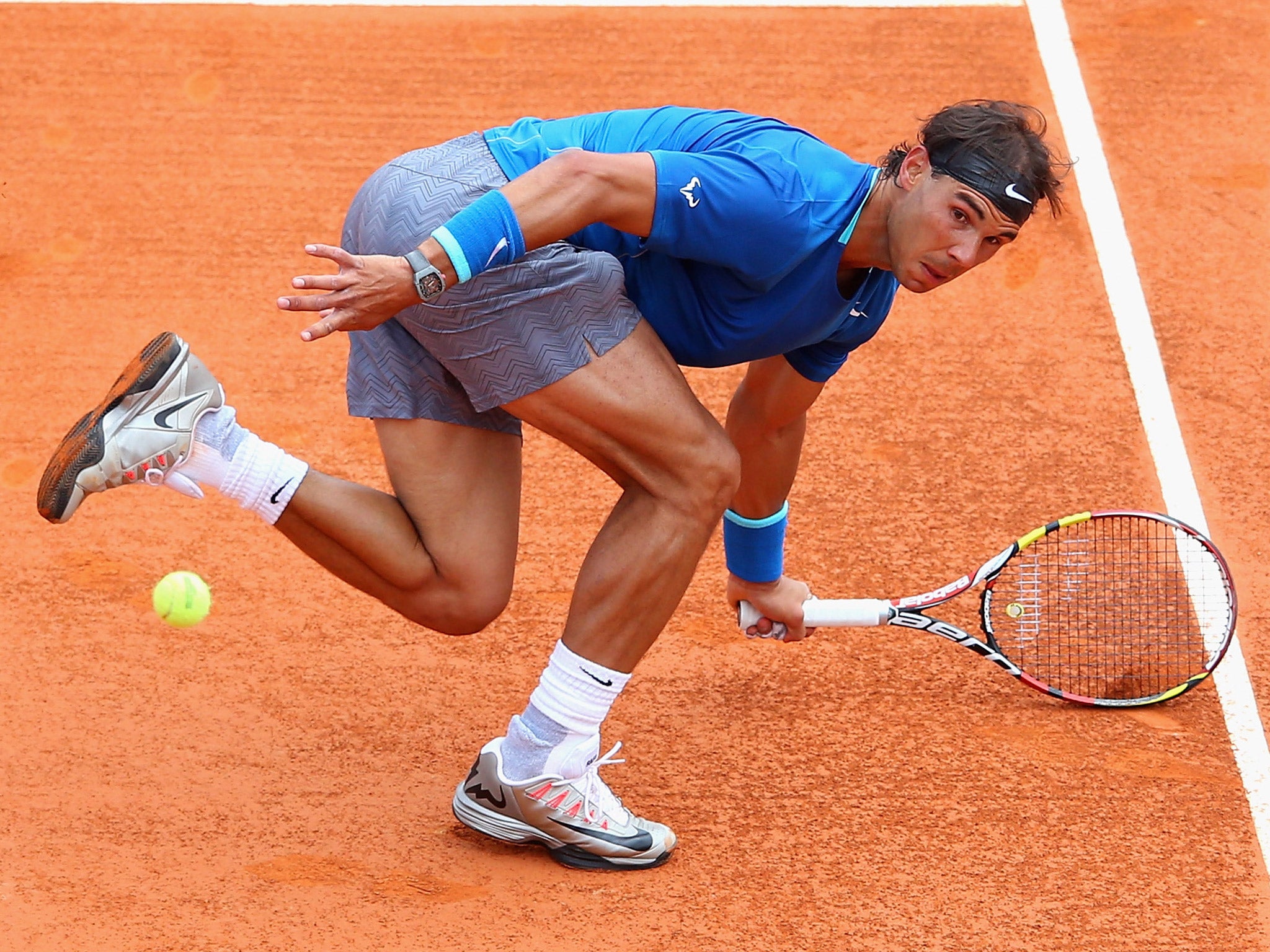 Rafael Nadal swept aside Teymuraz Gabashvili in Monte Carlo