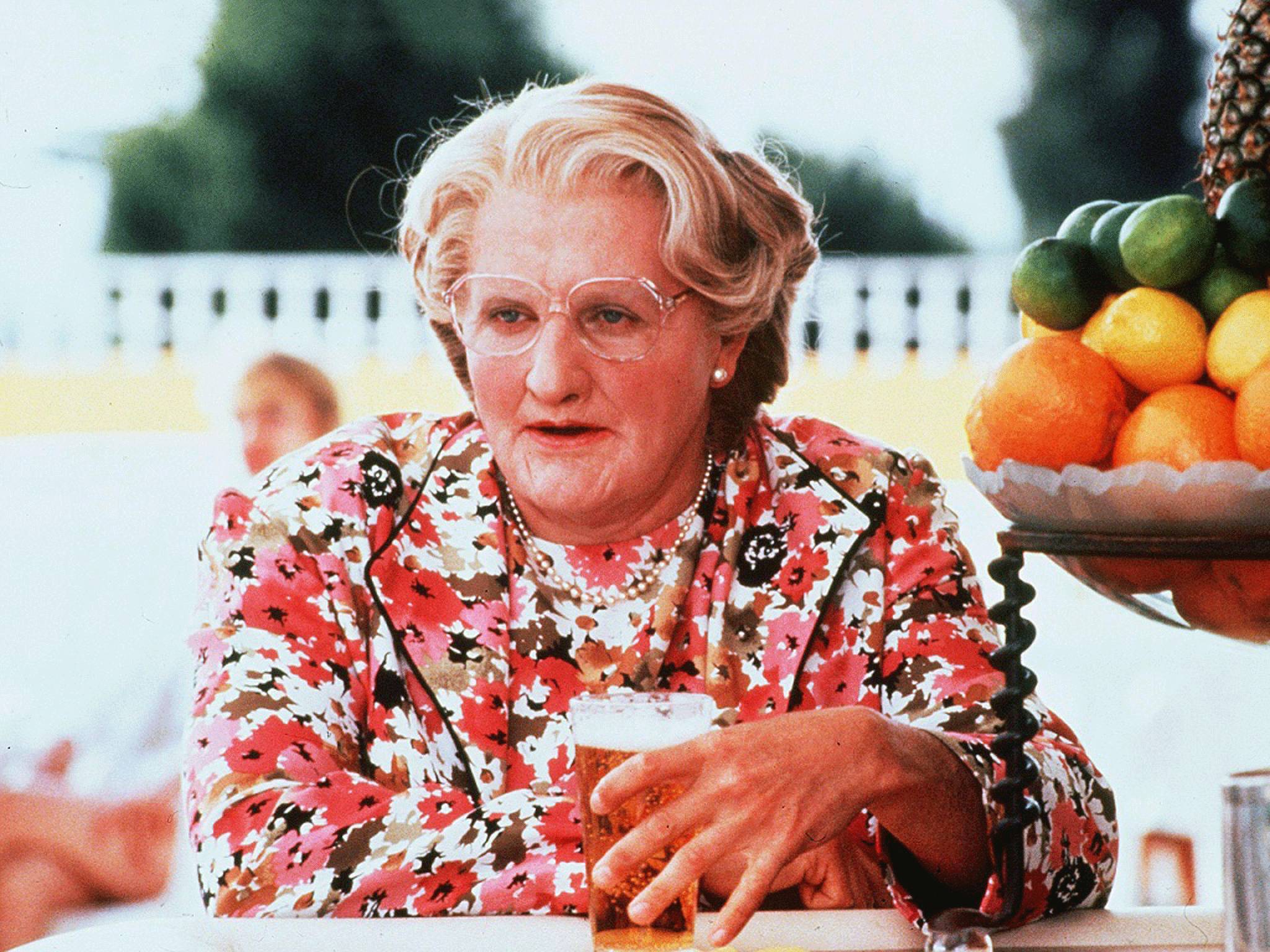 Robin Williams won a Golden Globe for Mrs Doubtfire