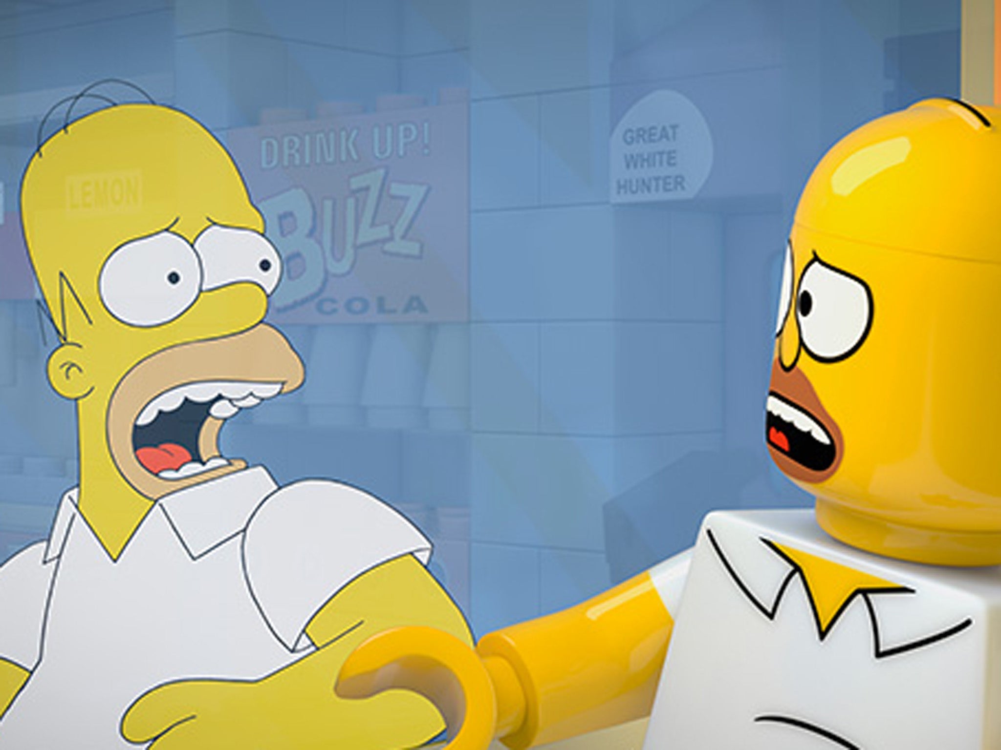 Homer sees himself in Lego form and freaks out in 'Brick Like Me'