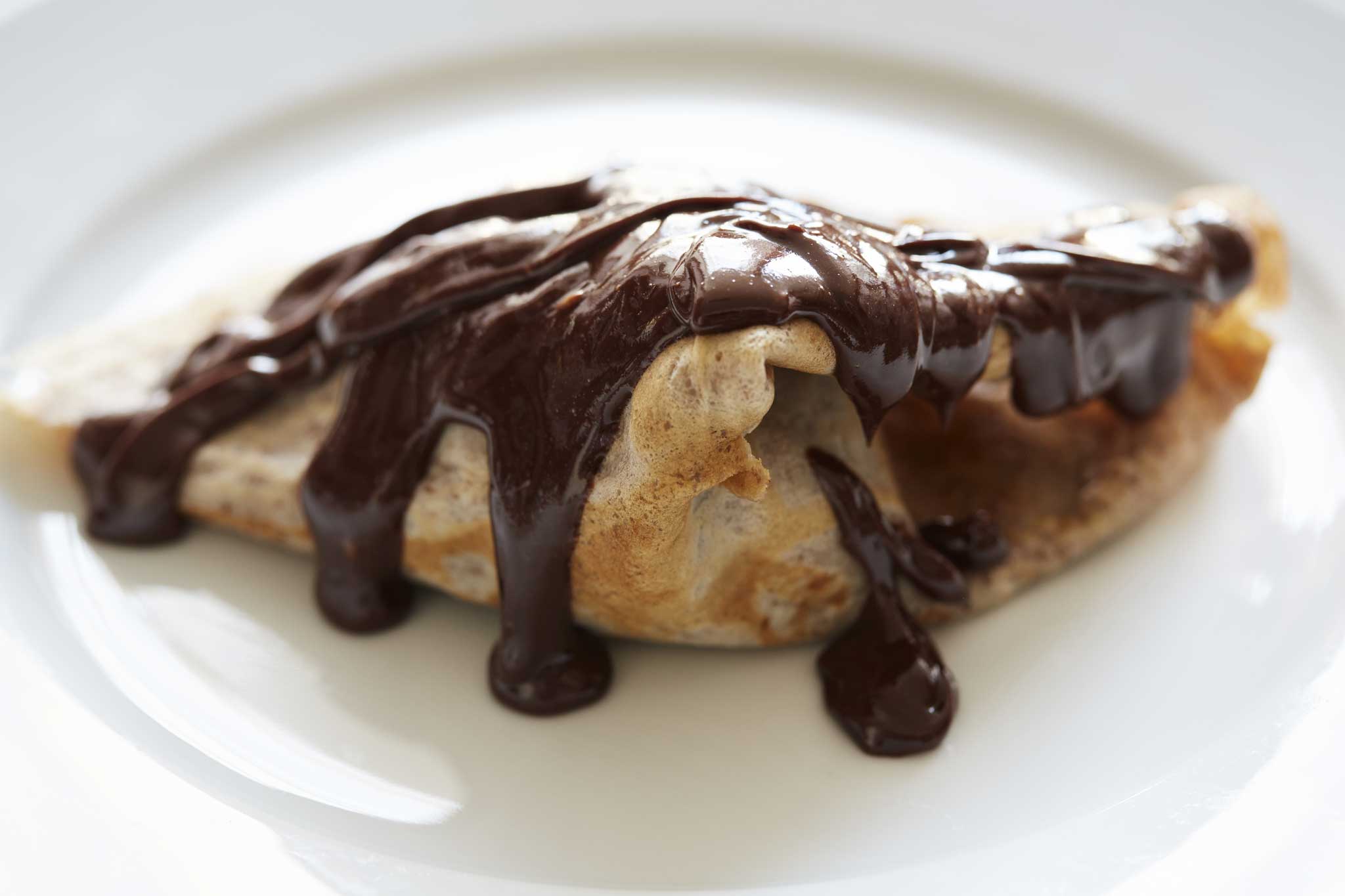 Mark uses Willie Harcourt-Cooze's 100 per cent Venezuelan black chocolate in his pancakes