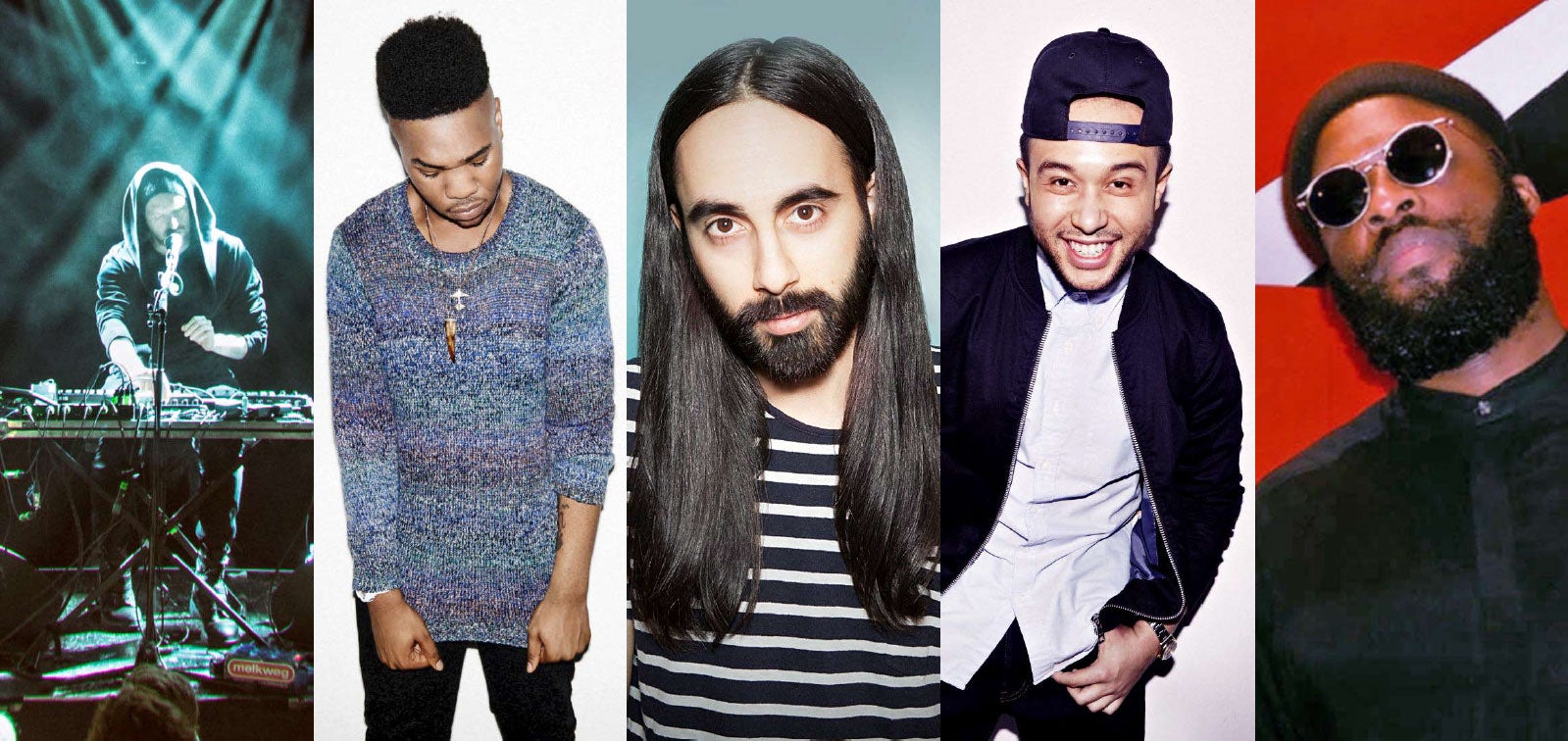 To a new level: (from left) back-room boffins SOHN, MNEK, Jakwob, Jax Jones and Tieks