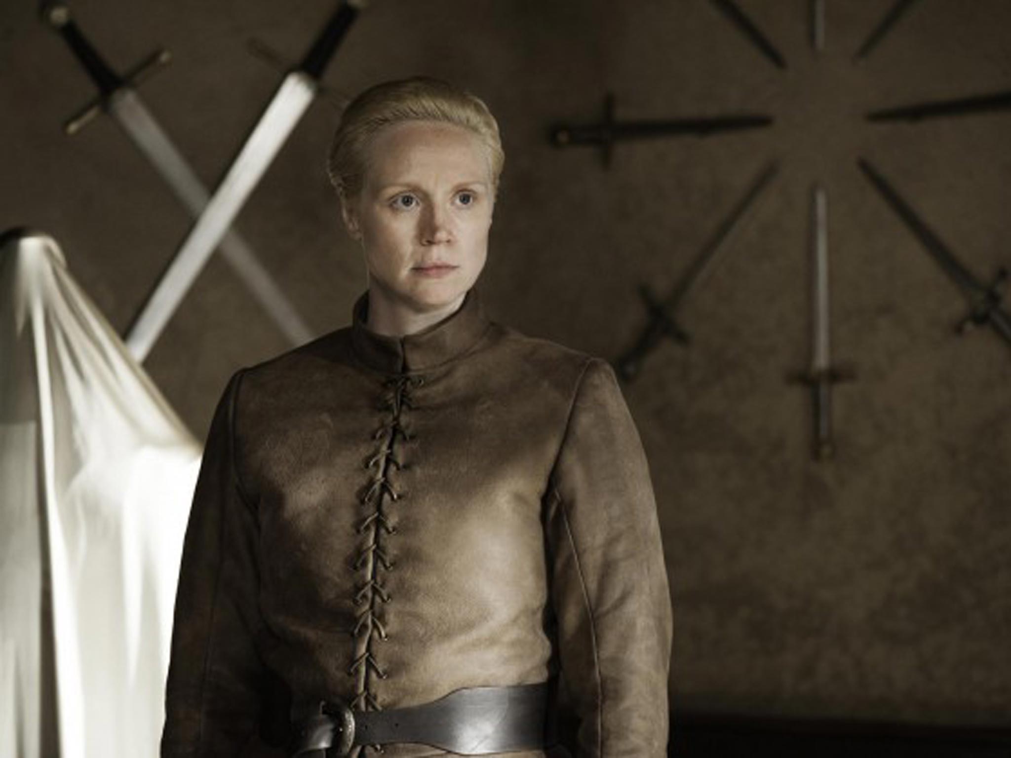 Gwendoline Christie as Brienne of Tarth in Game of Thrones