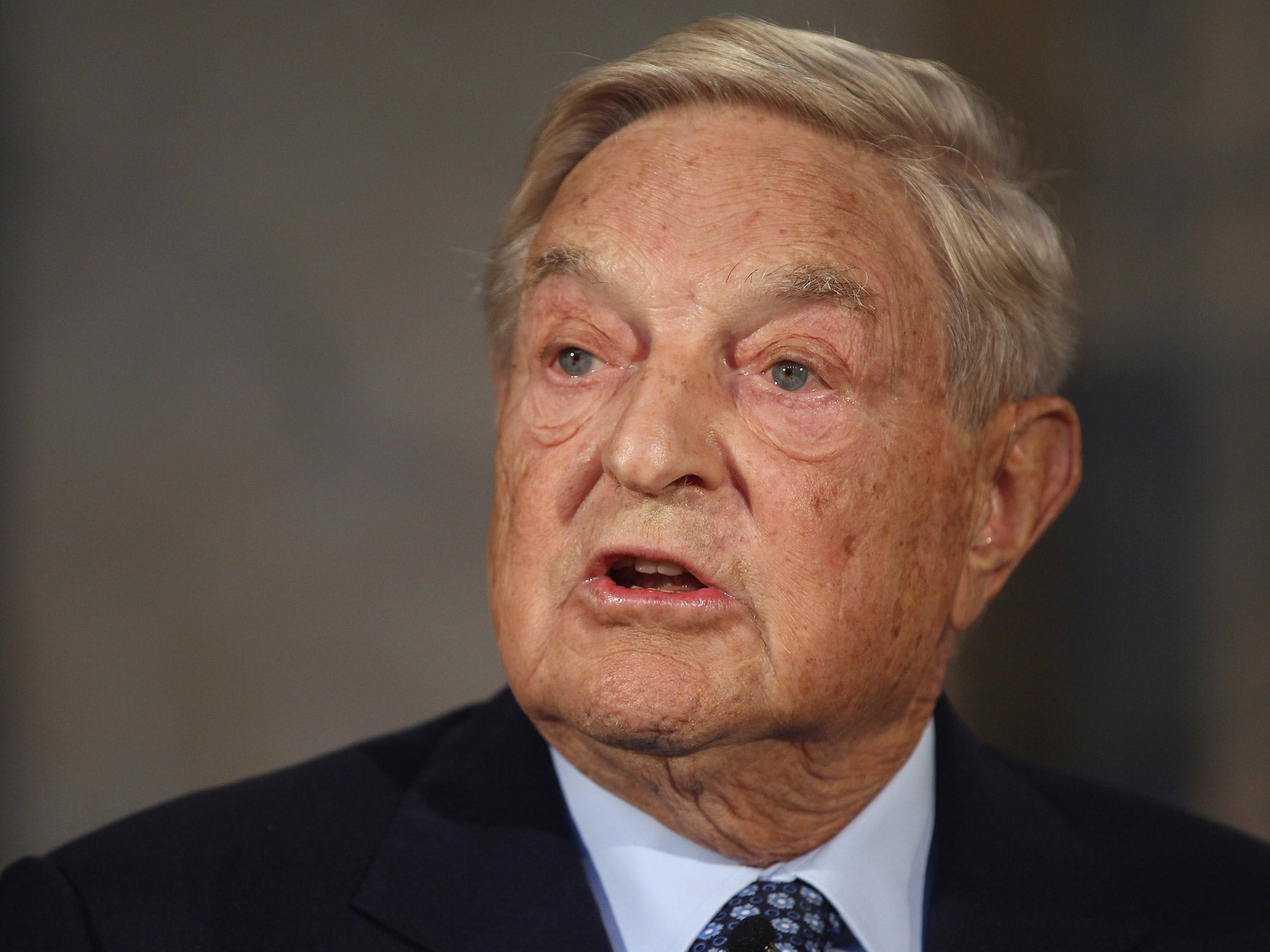 Terrifyingly powerful: George Soros (Getty)