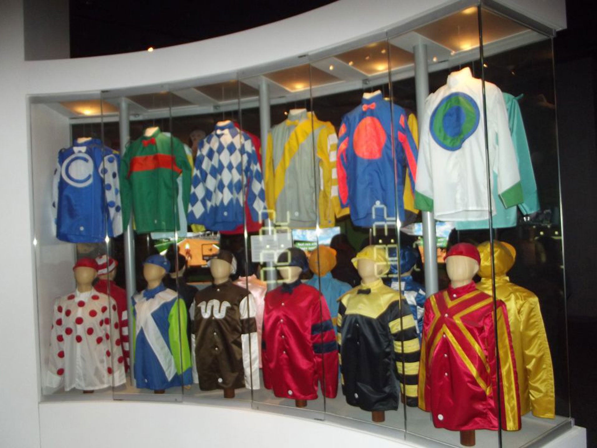 Jockeys' silks at the Derby Museum