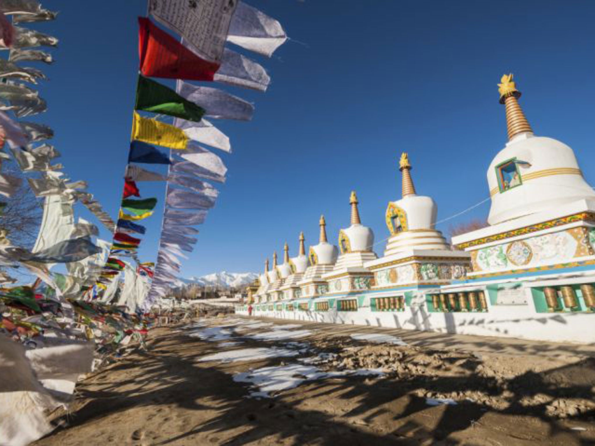 Flag up: Buddhist stupas in Leh