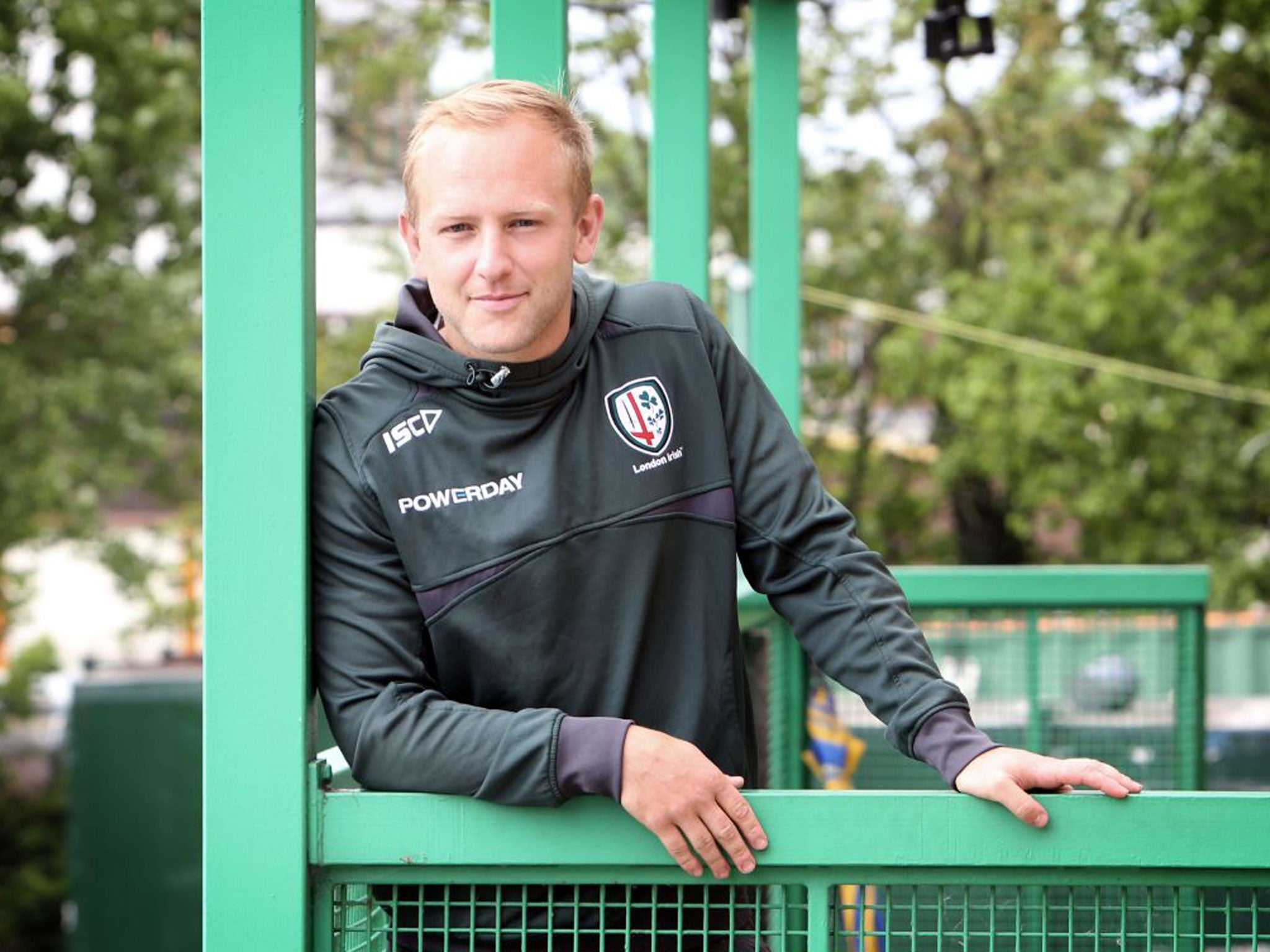 Shane Geraghty is at home at the London Irish training ground in Sunbury-on-Thames