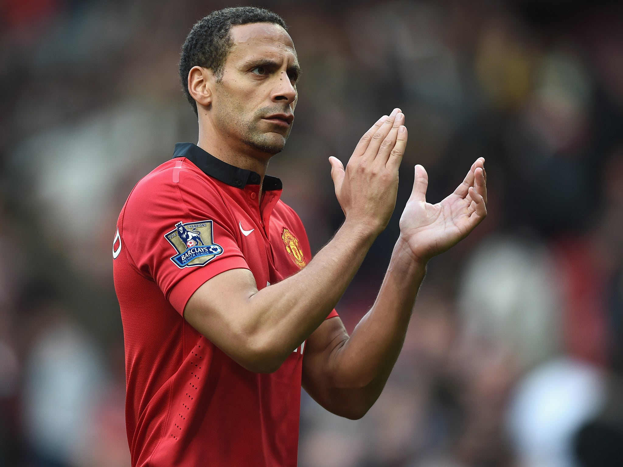 Rio Ferdinand came third in the poll