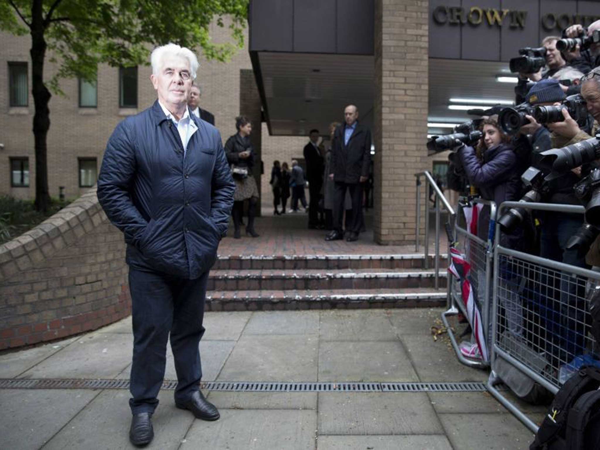 Max Clifford cut a lonely figure outside court last week