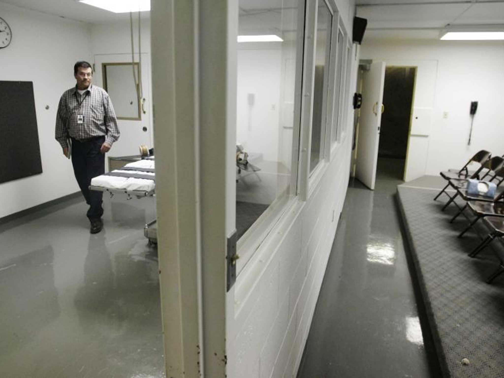 Death watch: The execution chamber and anteroom at Oklahoma State Penitentiary