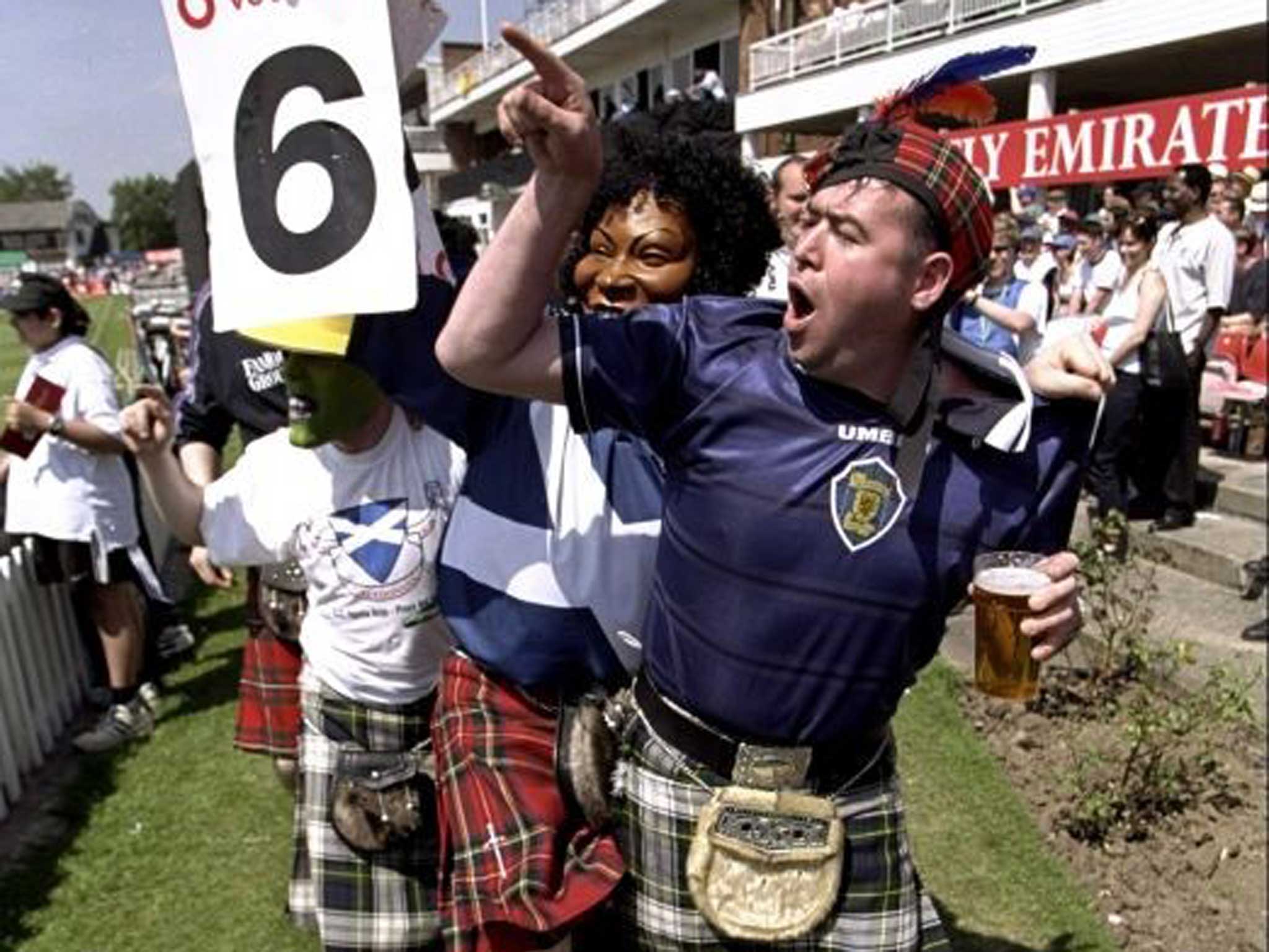 We’re ready: As ever, Scotland’s supporters will be aiming to get one over the English