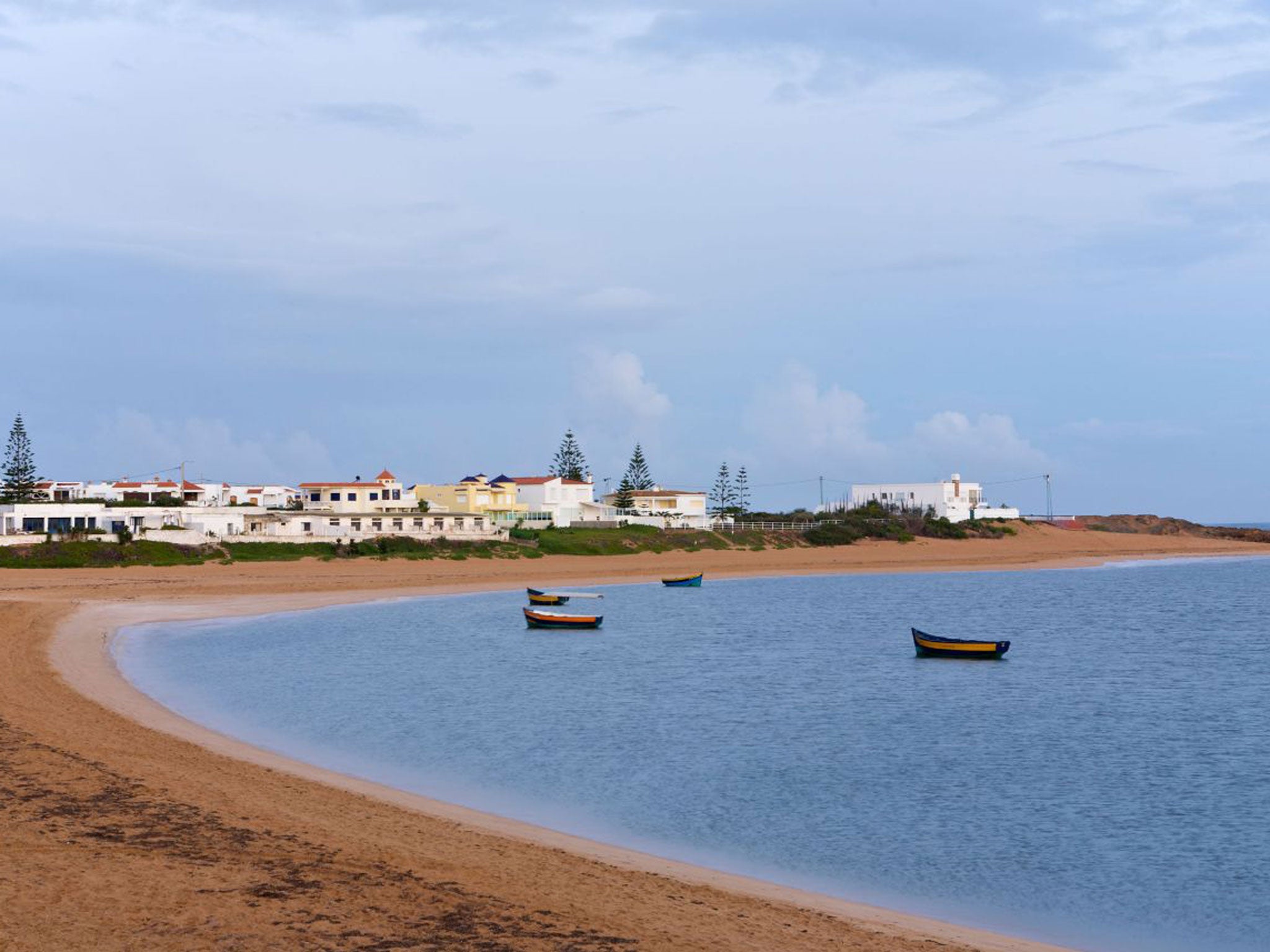 Into the blue: all quiet at Oualidia lagoon