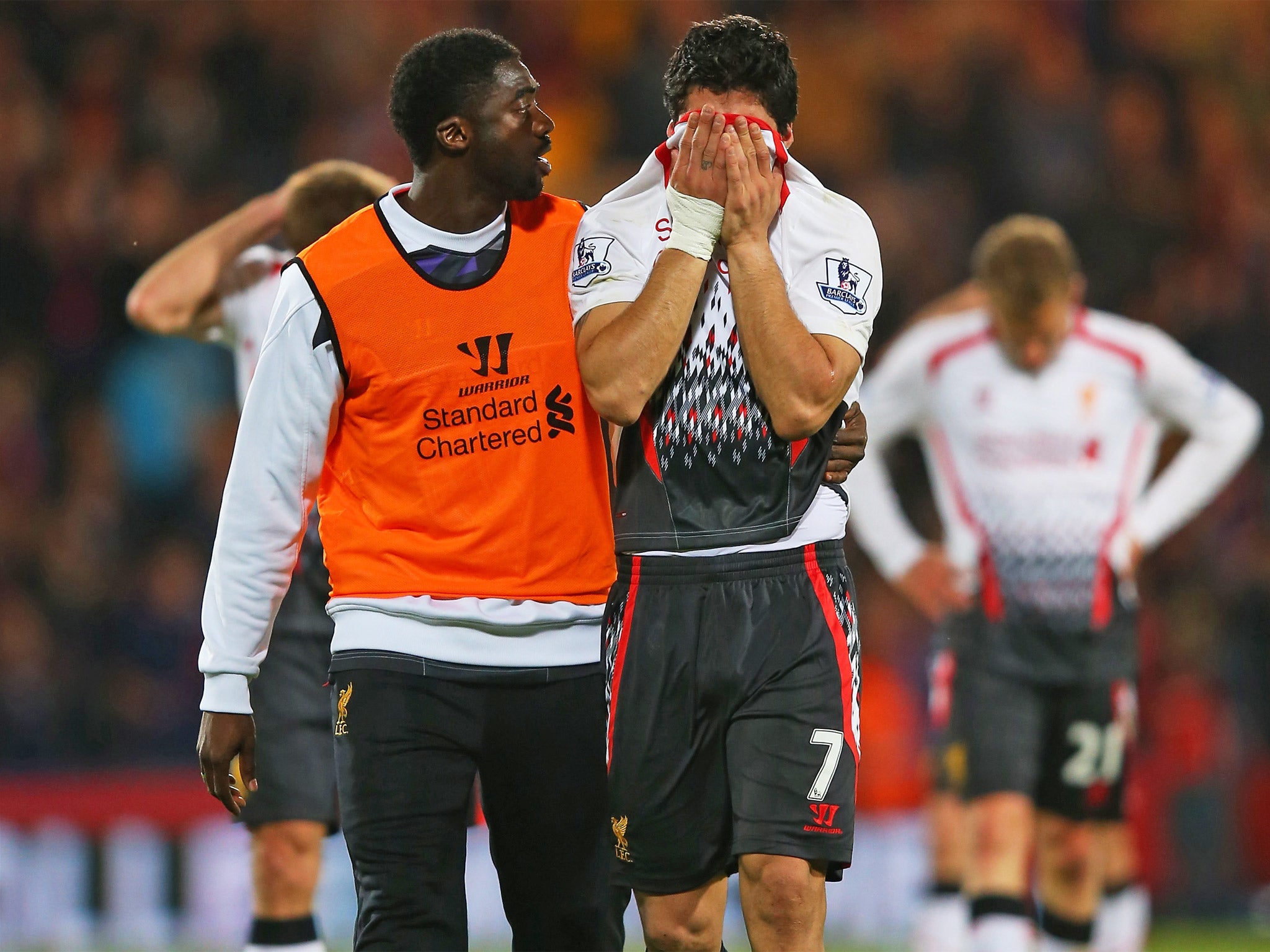 Suarez was left in tears at Selhurst Park