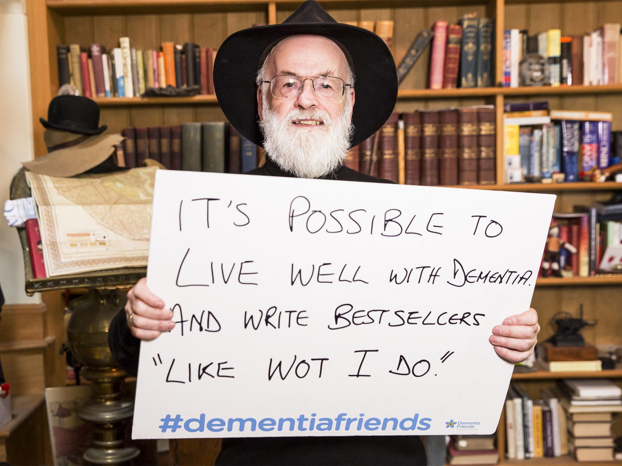 Terry Pratchett supported the Dementia Friends campaign