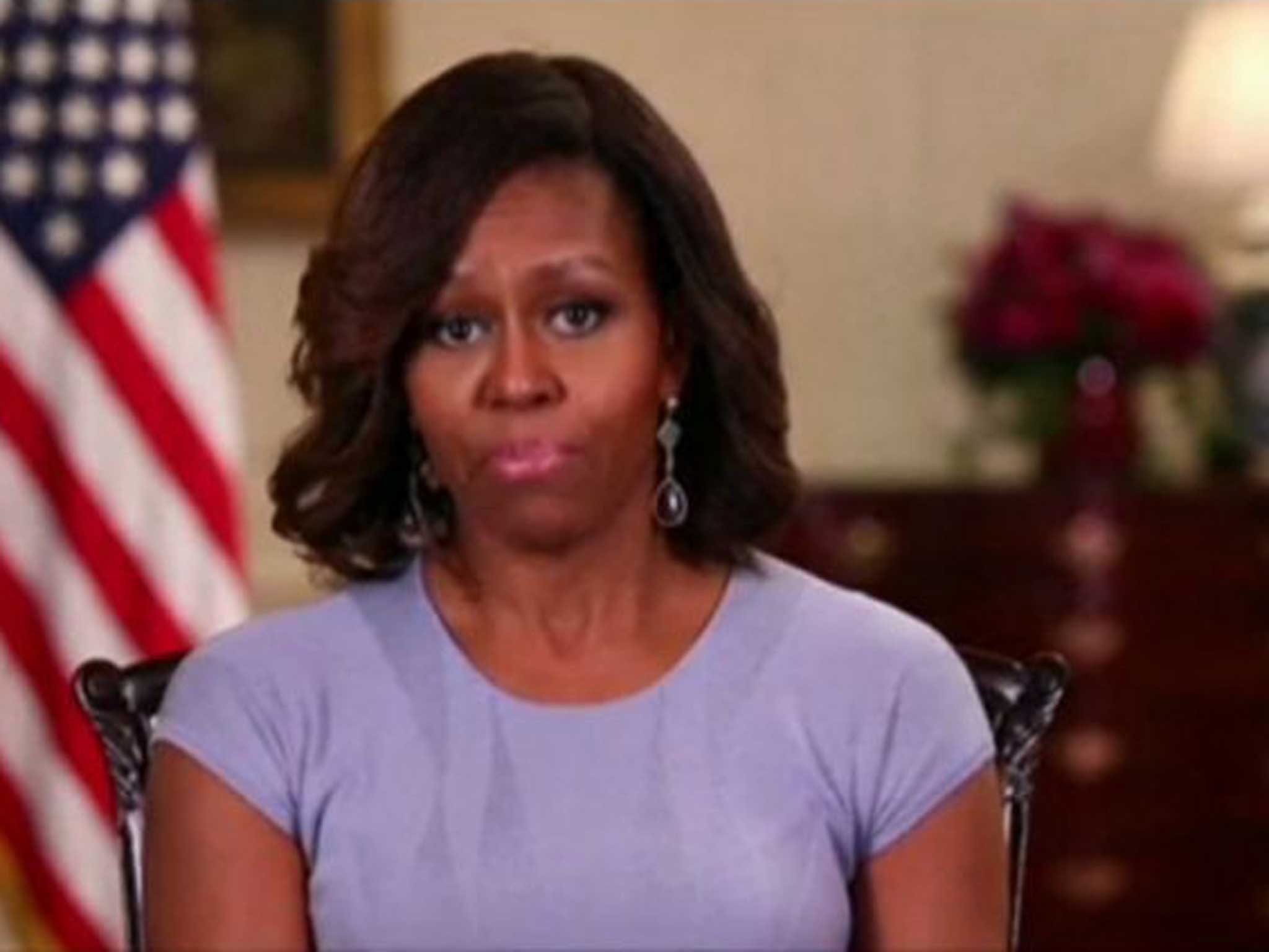 Michelle Obama uses a White House video address to highlight the issue