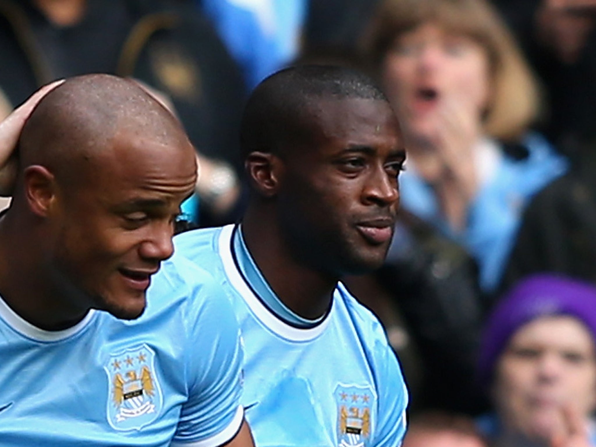 Yaya Toure – 7: Bossed the midfield. Continually looked to prompt his team and credited with an assist for Nasir’s goal. Another who deserved his standing ovation on being substituted with the game and title won.