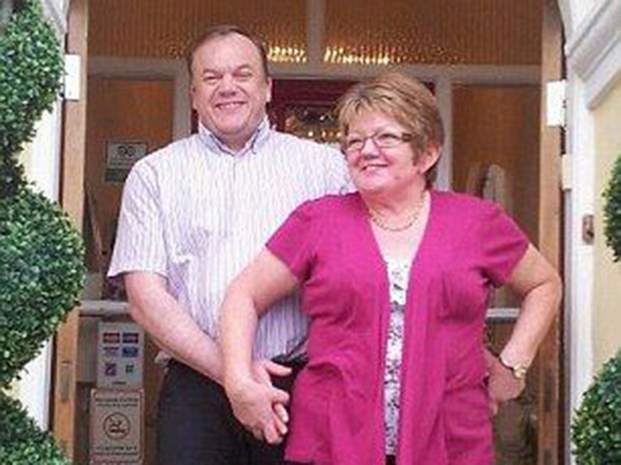 The owners of the Lauriston Court Hotel, Ian and Carol-Lynn Robbins