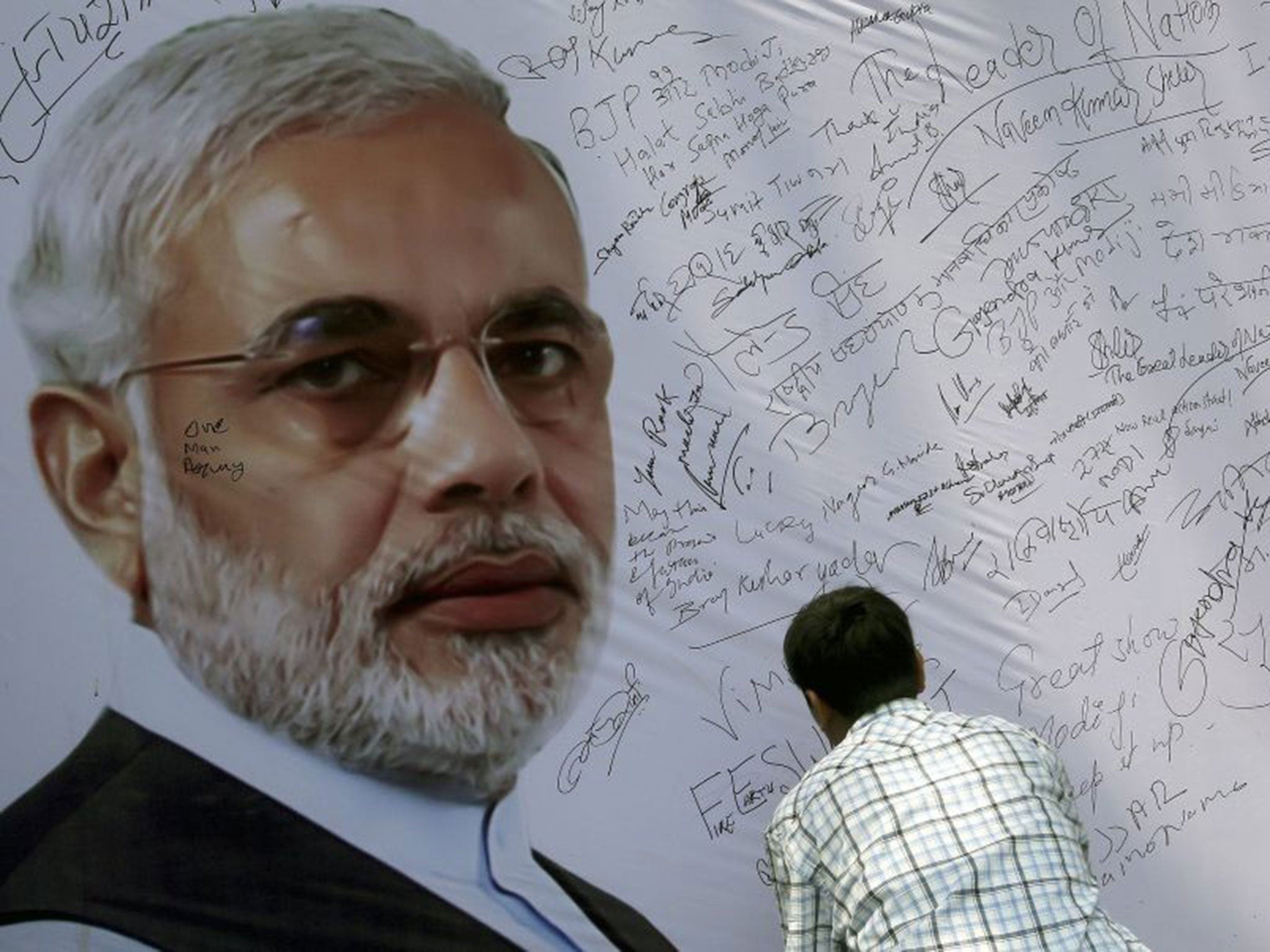 Narendra Modi's Bharatiya Janata Party looks to have secured a landslide victory