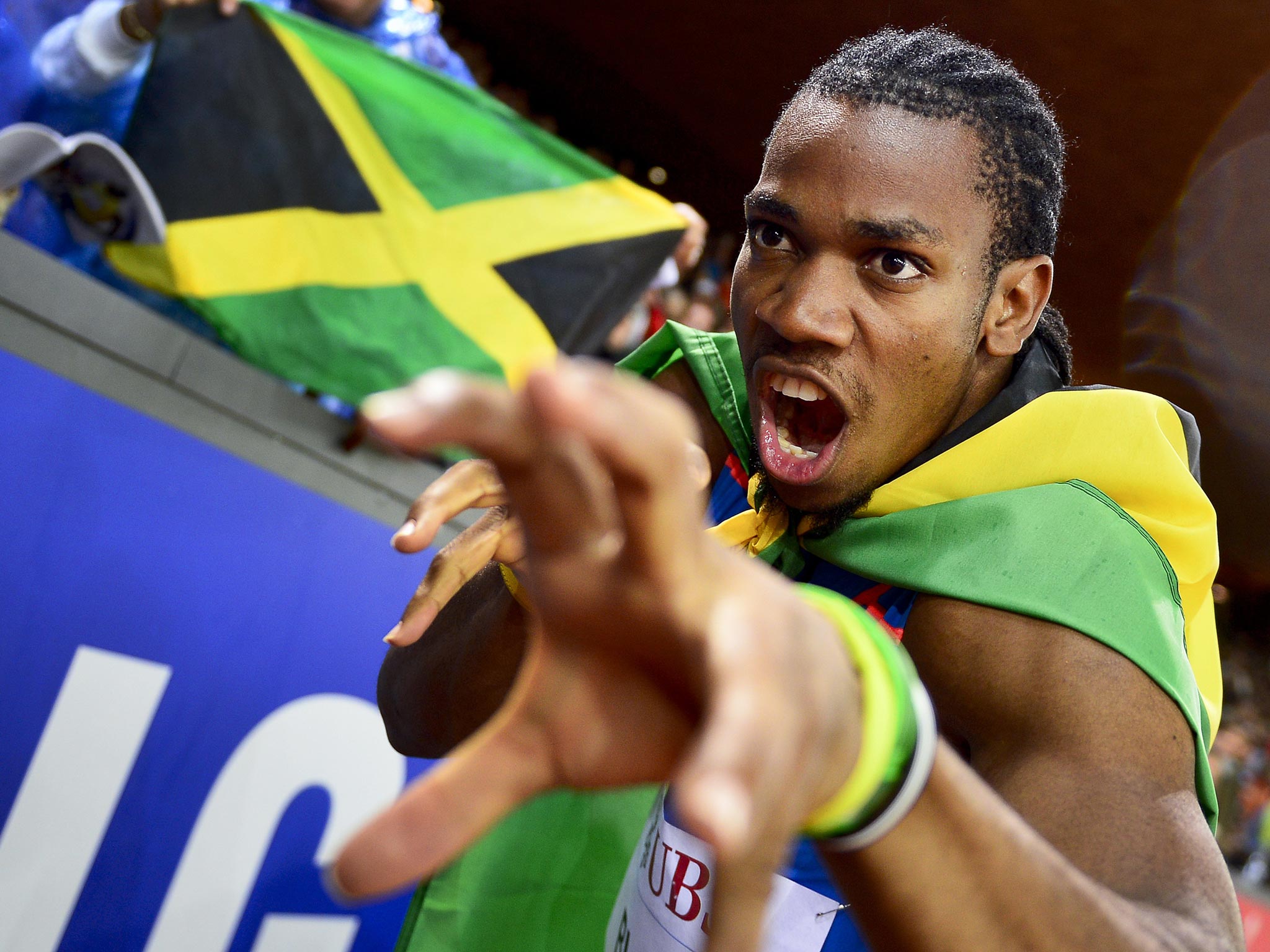 Jamaican sprinter Yohan Blake