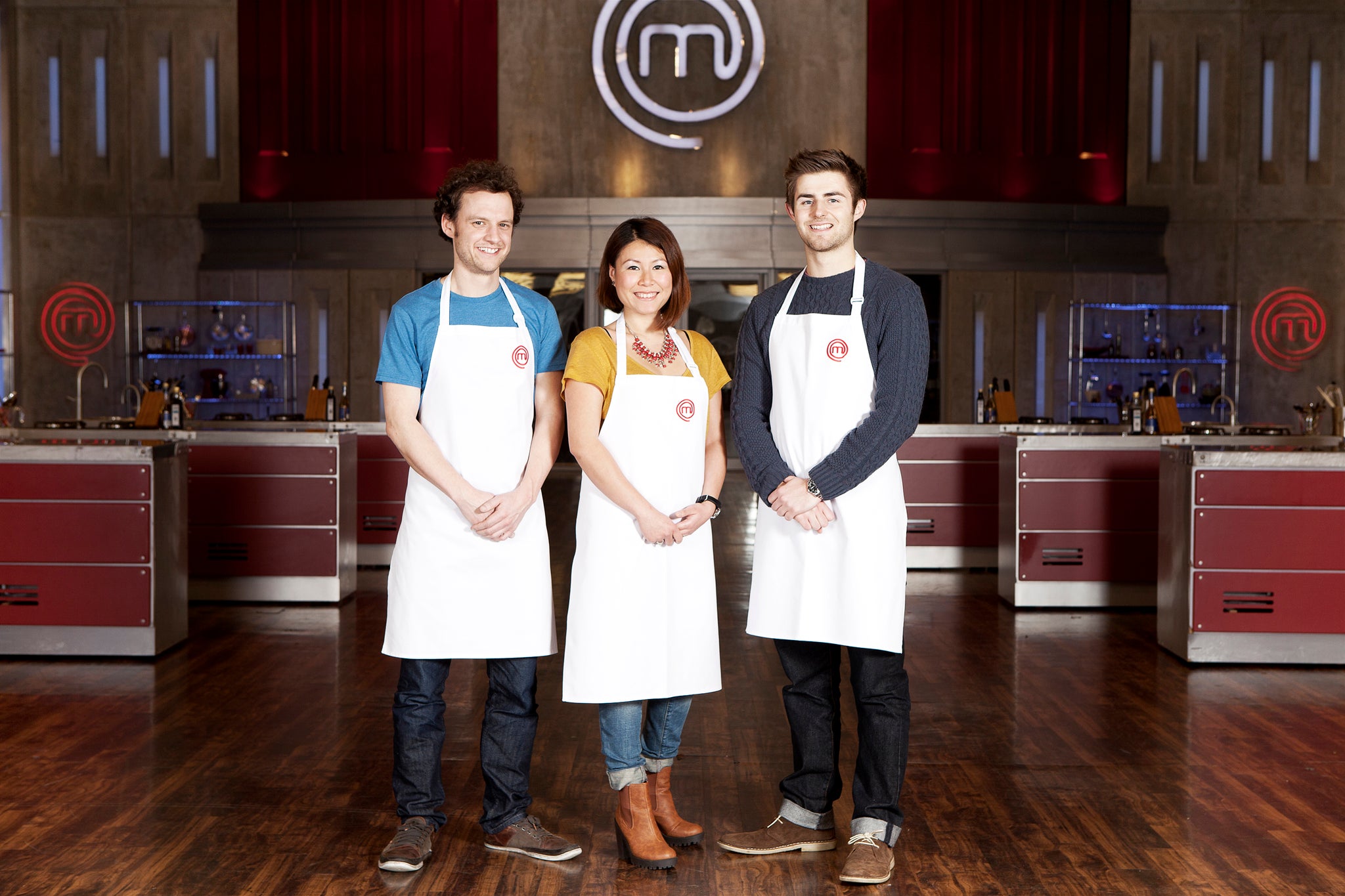 MasterChef 2014 finalists Luke, Ping and Jack