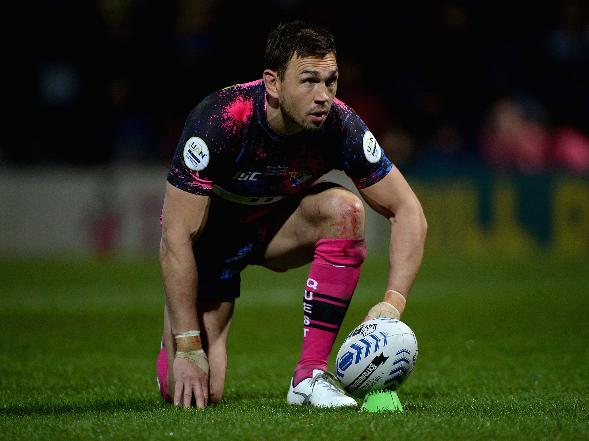 Kevin Sinfield admits he is happy to stand-in at hooker in the absence of Rob Burrow and Paul Aitken