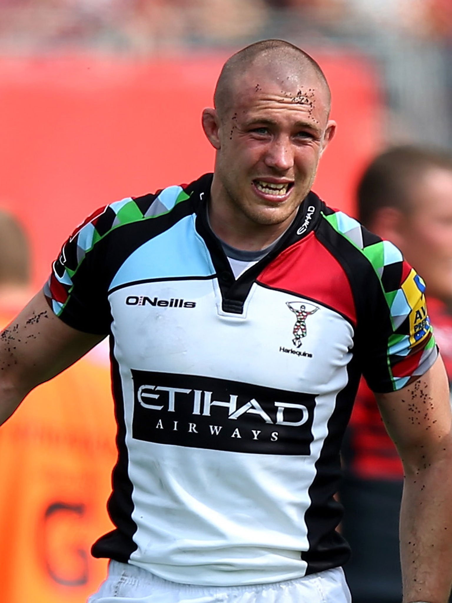 Full-back Mike Brown tweaked a hamstring as Harlequins lost their Premiership semi-final