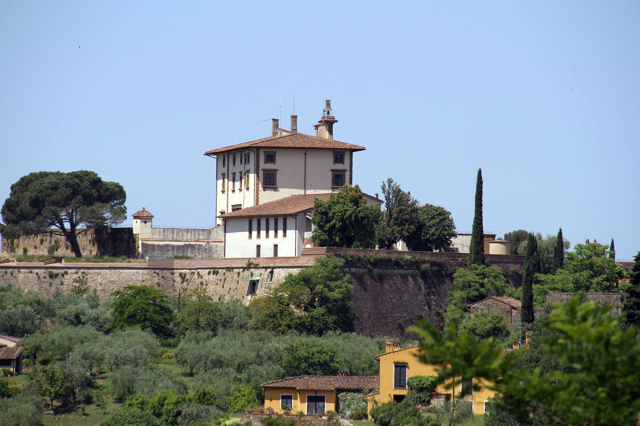 The 16th Century Belvedere Fort in Florence, set to host West and Kardashian's nuptials this weekend