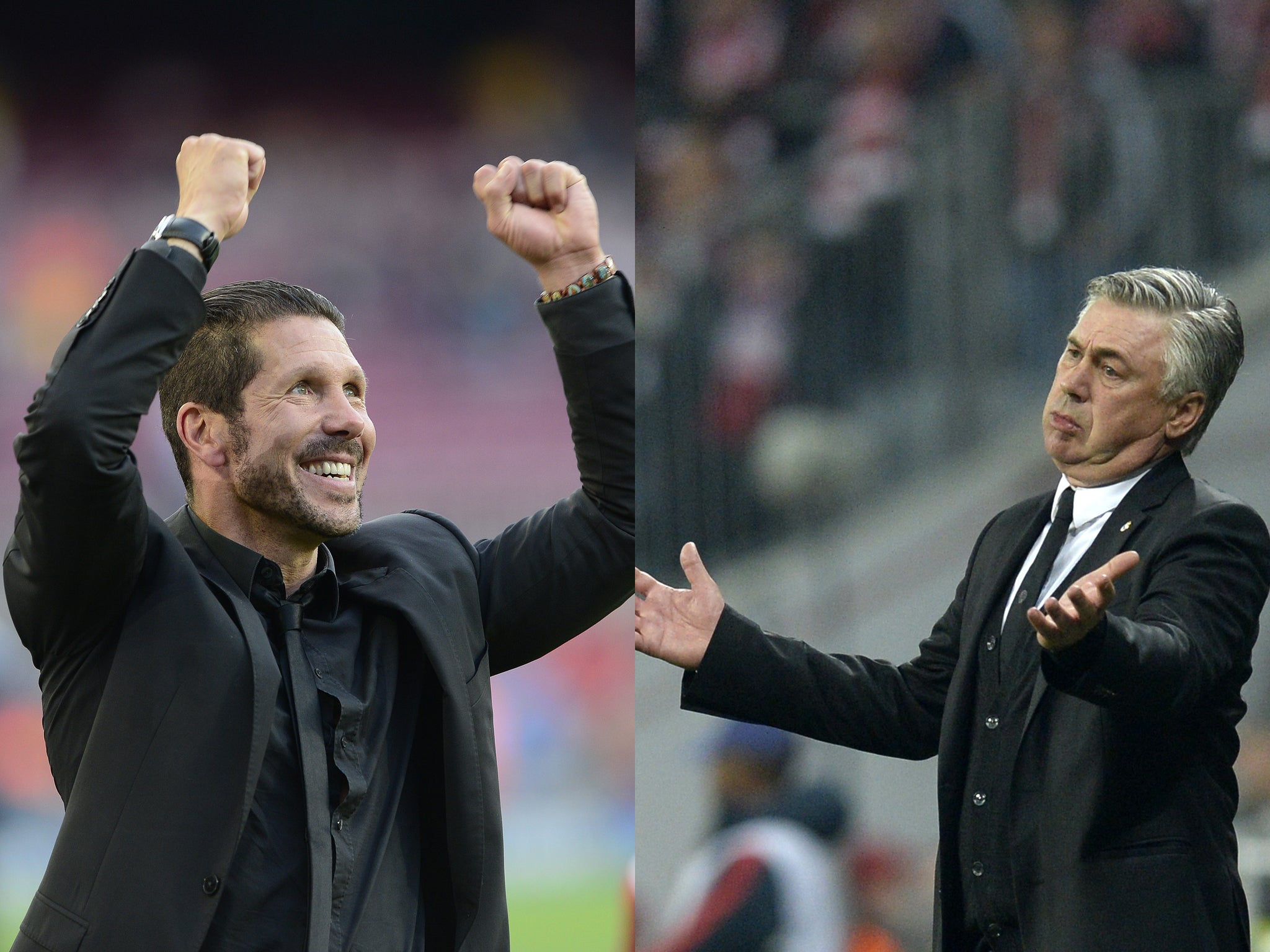 Diego Simeone and Carlo Ancelotti