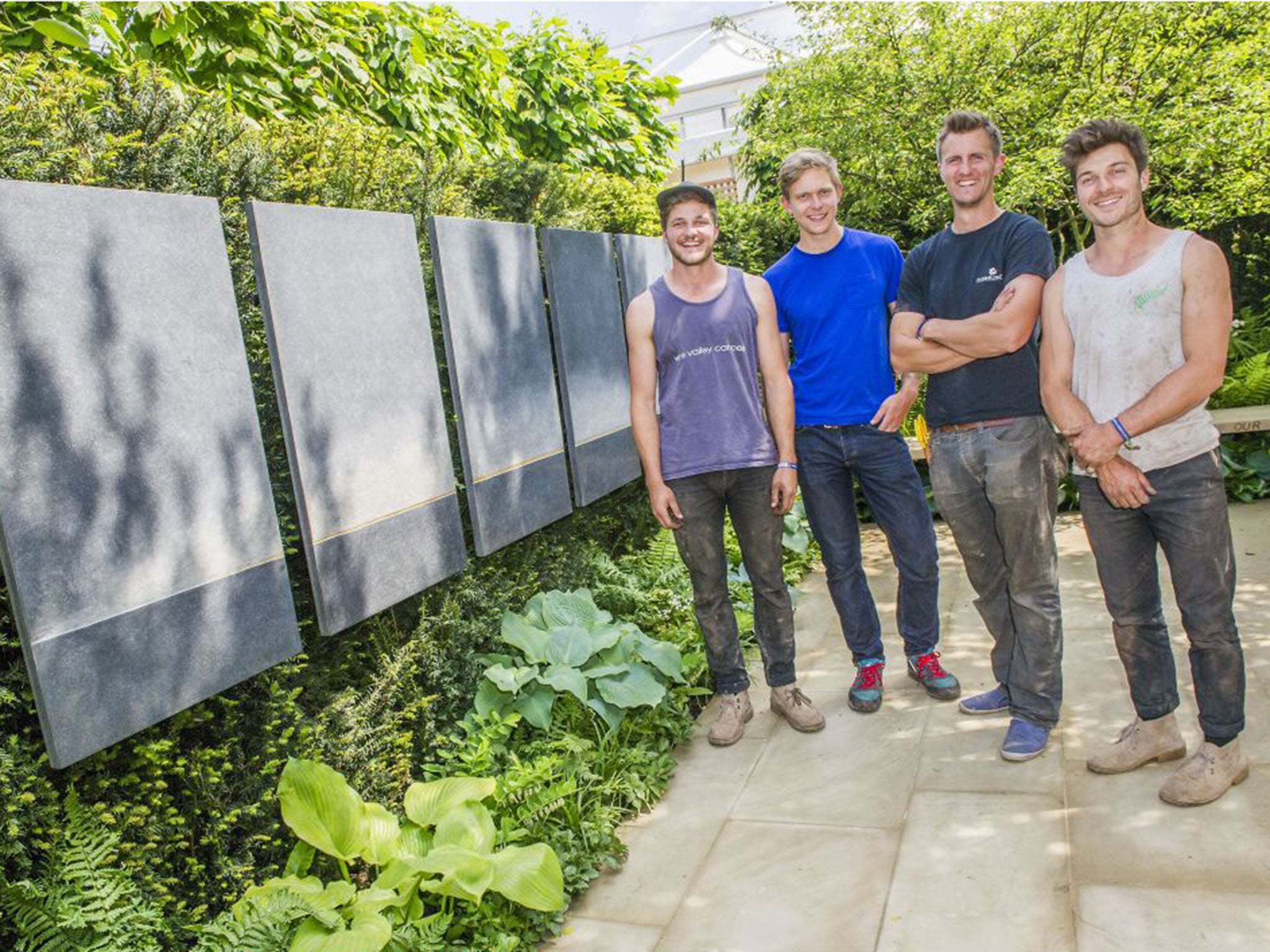 From left: David Rich, Hugo Bugg, Matthew Keightley and Harry Rich