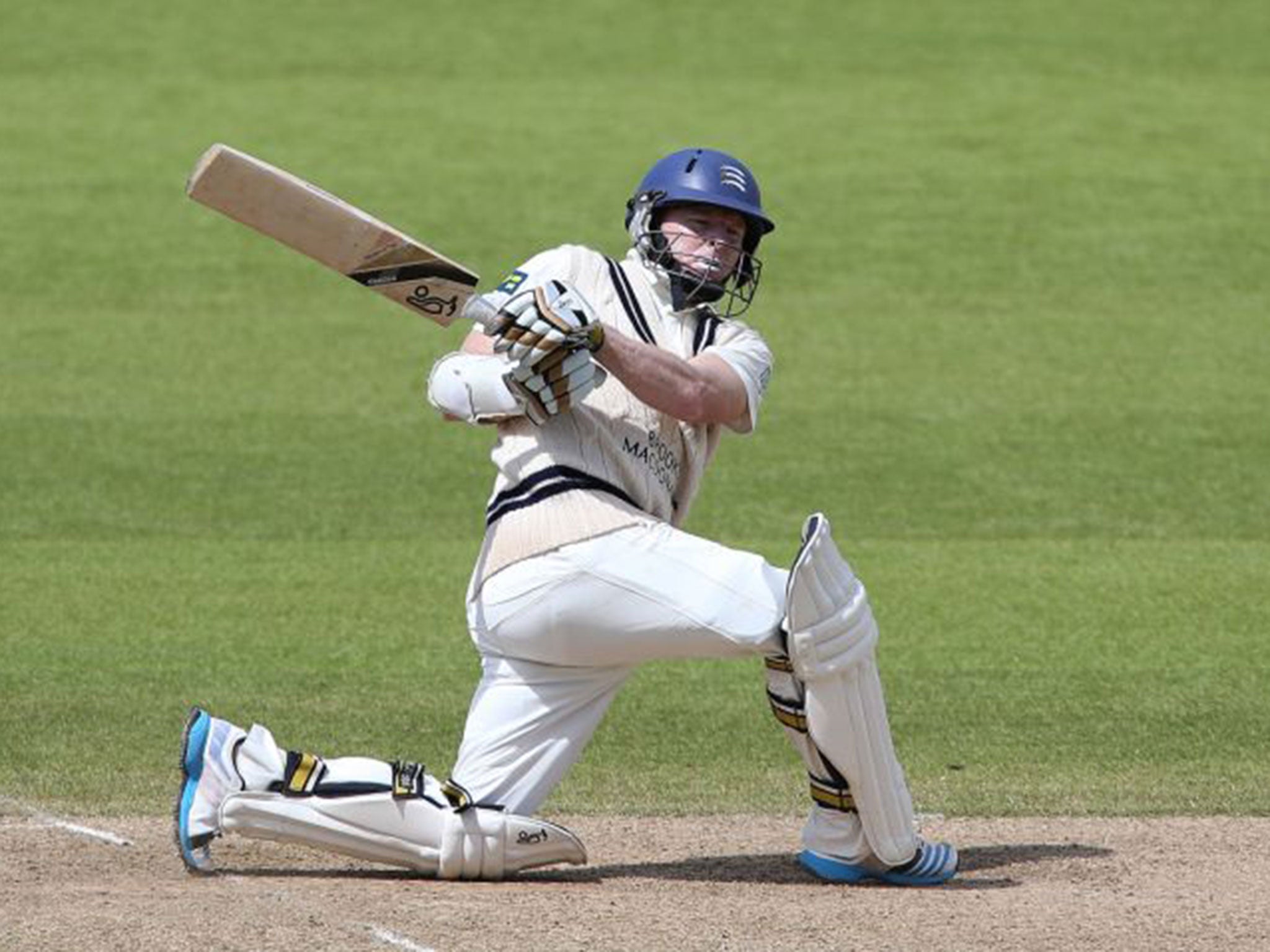 Middlesex opener Chris Rogers accumulated another steady century, his 33rd in county cricket, against his former side Northamptonshire