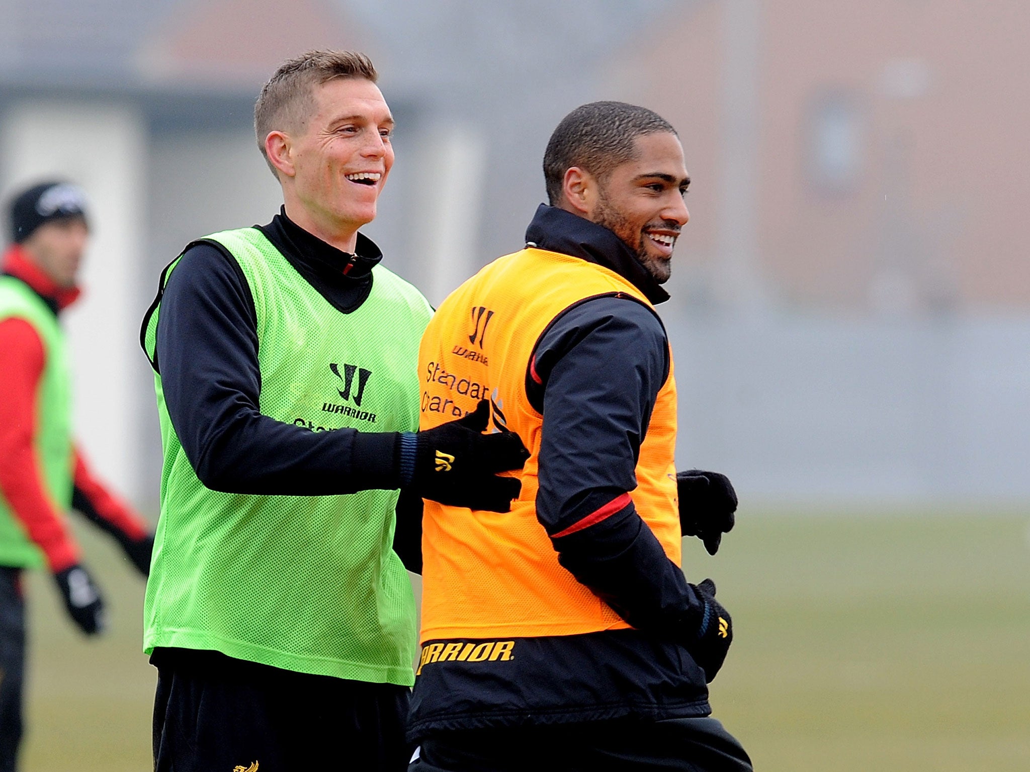 Daniel Agger and Glen Johnson in training together early this season