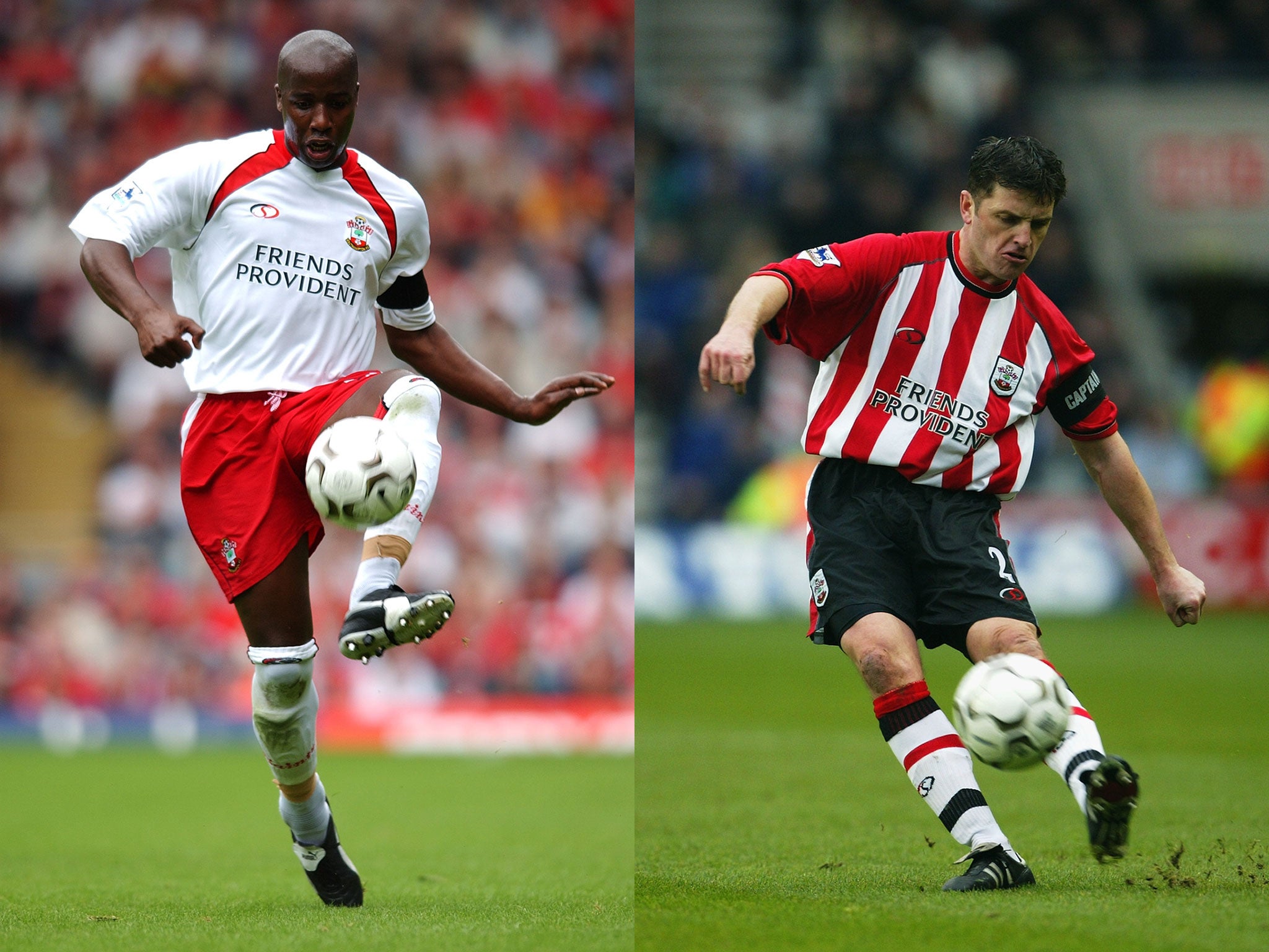 Paul Williams (left) and Jason Dodd, here during their playing days with Southampton, have been sacked as academy coaches