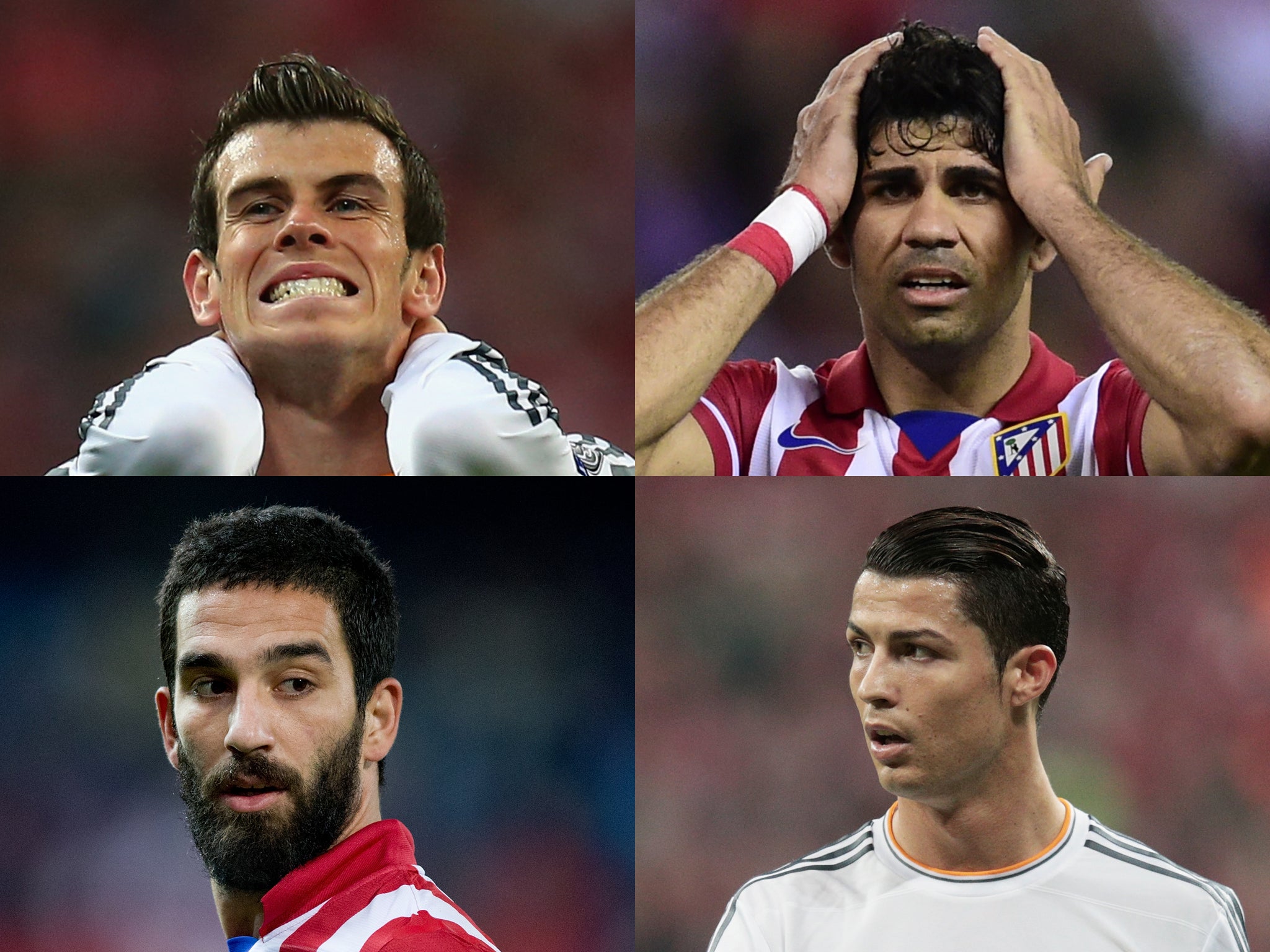 Gareth Bale, Diego Costa, Arda Turan and Cristiano Ronaldo