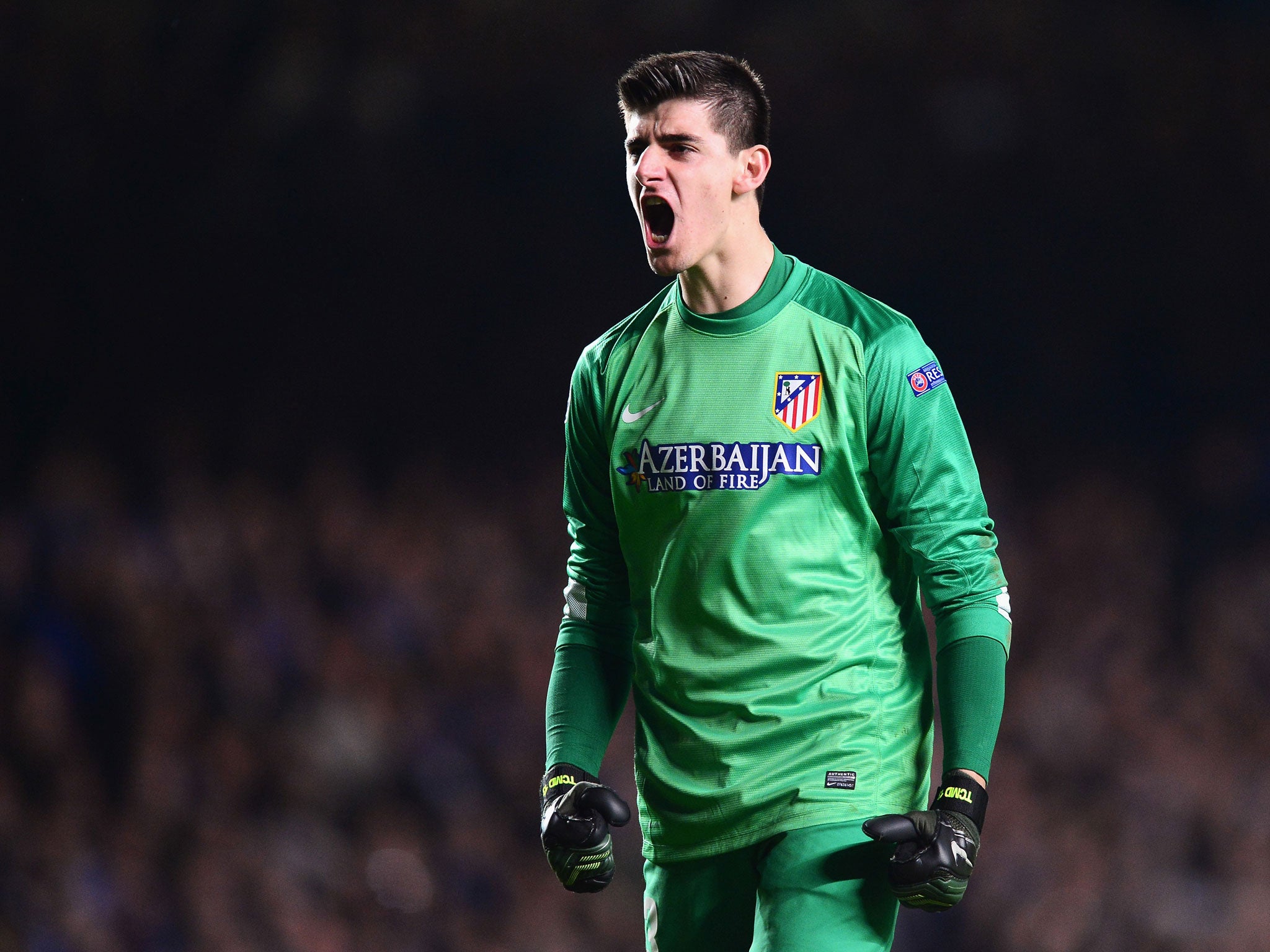 Atletico's on-loan Chelsea goalkeeper, Thibaut Courtois