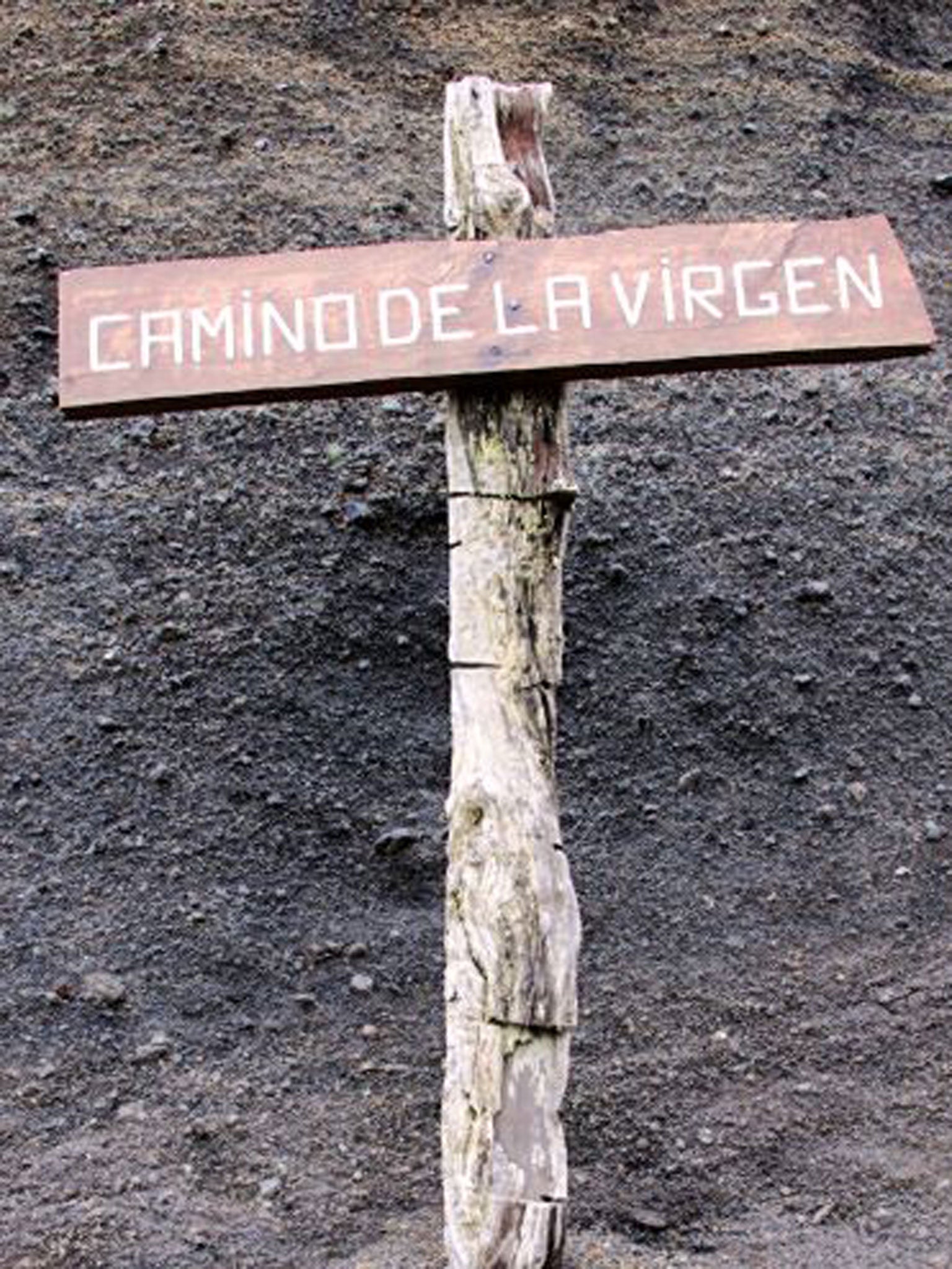 Signpost along the route