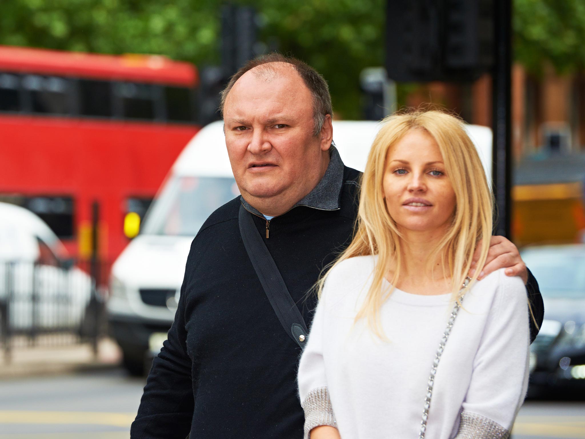 Russian businessman German Gorbuntsov, with his
unnamed partner