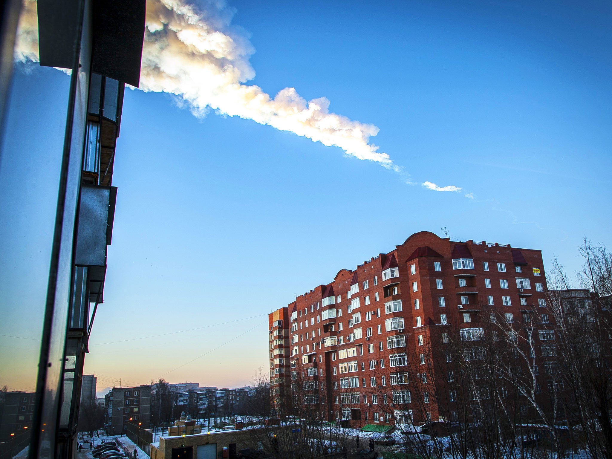 An asteroid damaged houses when it came to Earth by surprise in 2013