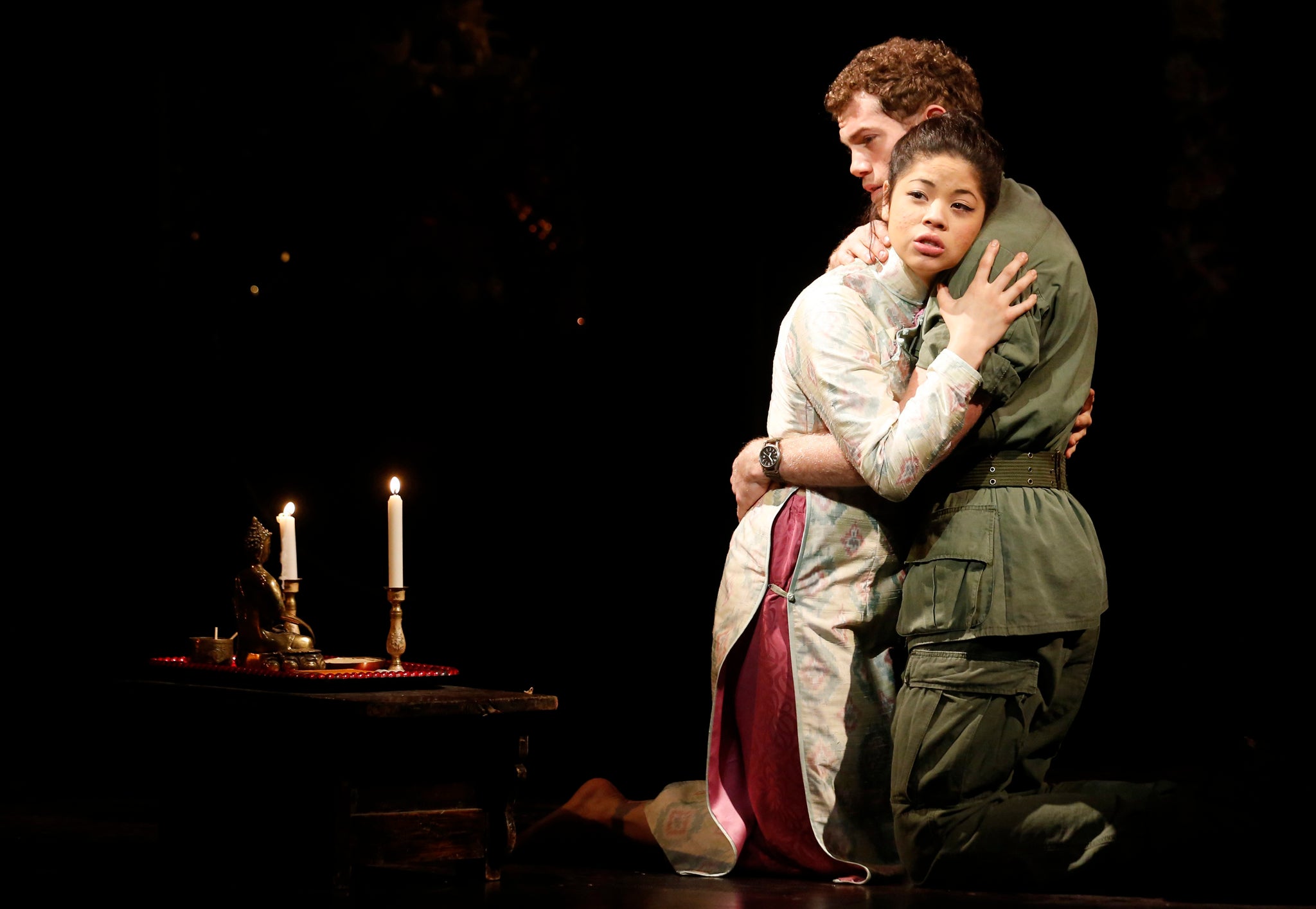 Eva Noblezada stars as Miss Saigon at the Prince Edward Theatre in London