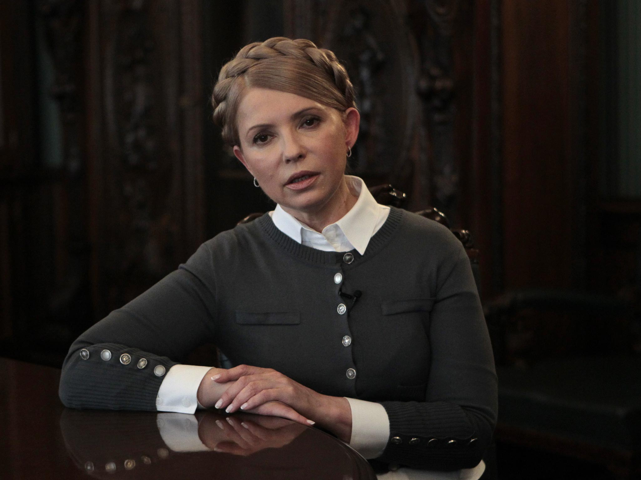 Former Ukrainian Prime Minister and candidate for the upcoming presidential elections Yulia Tymoshenko