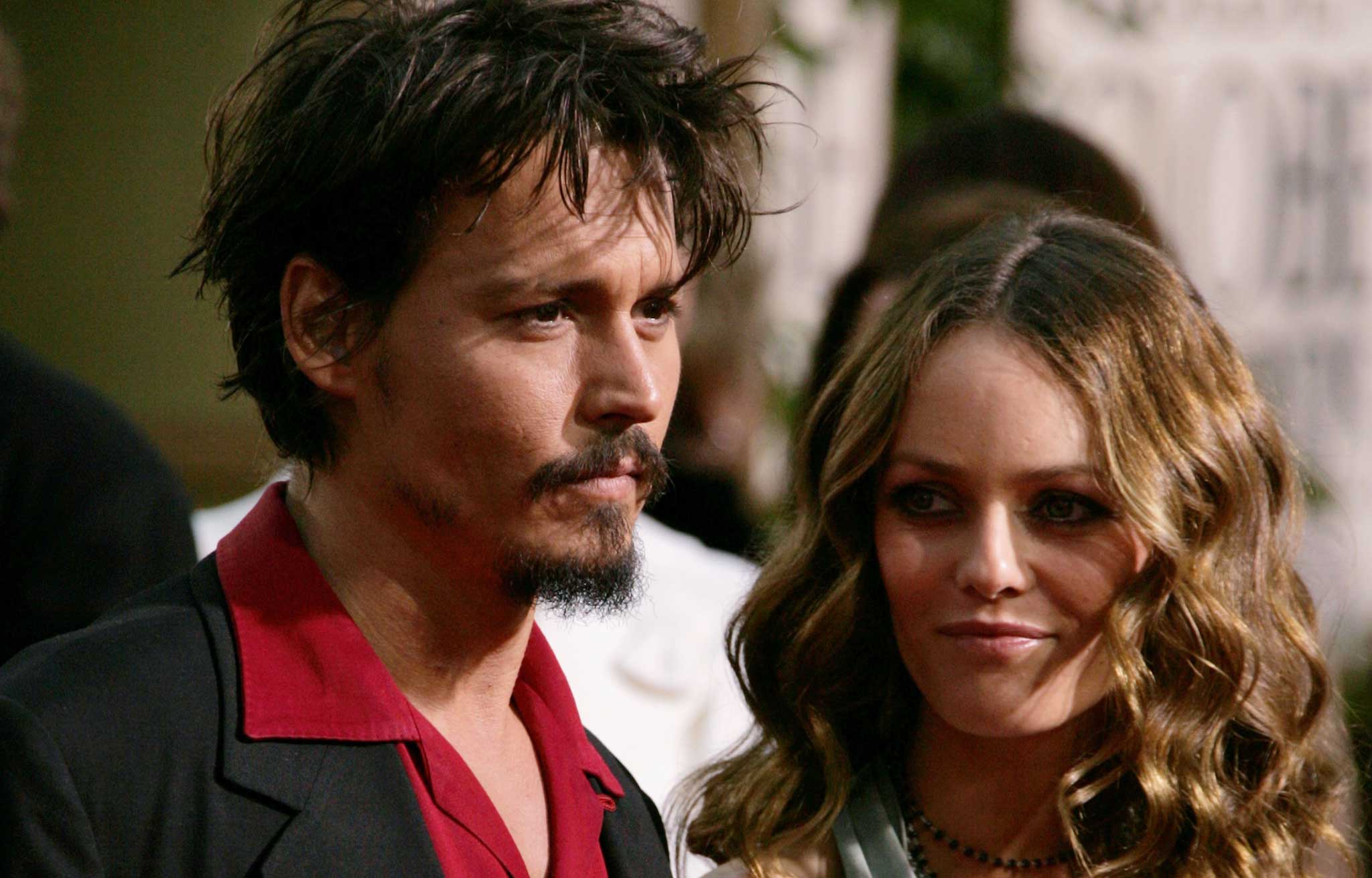 Arriving at the Golden Globe Awards with Johnny Depp in 2006