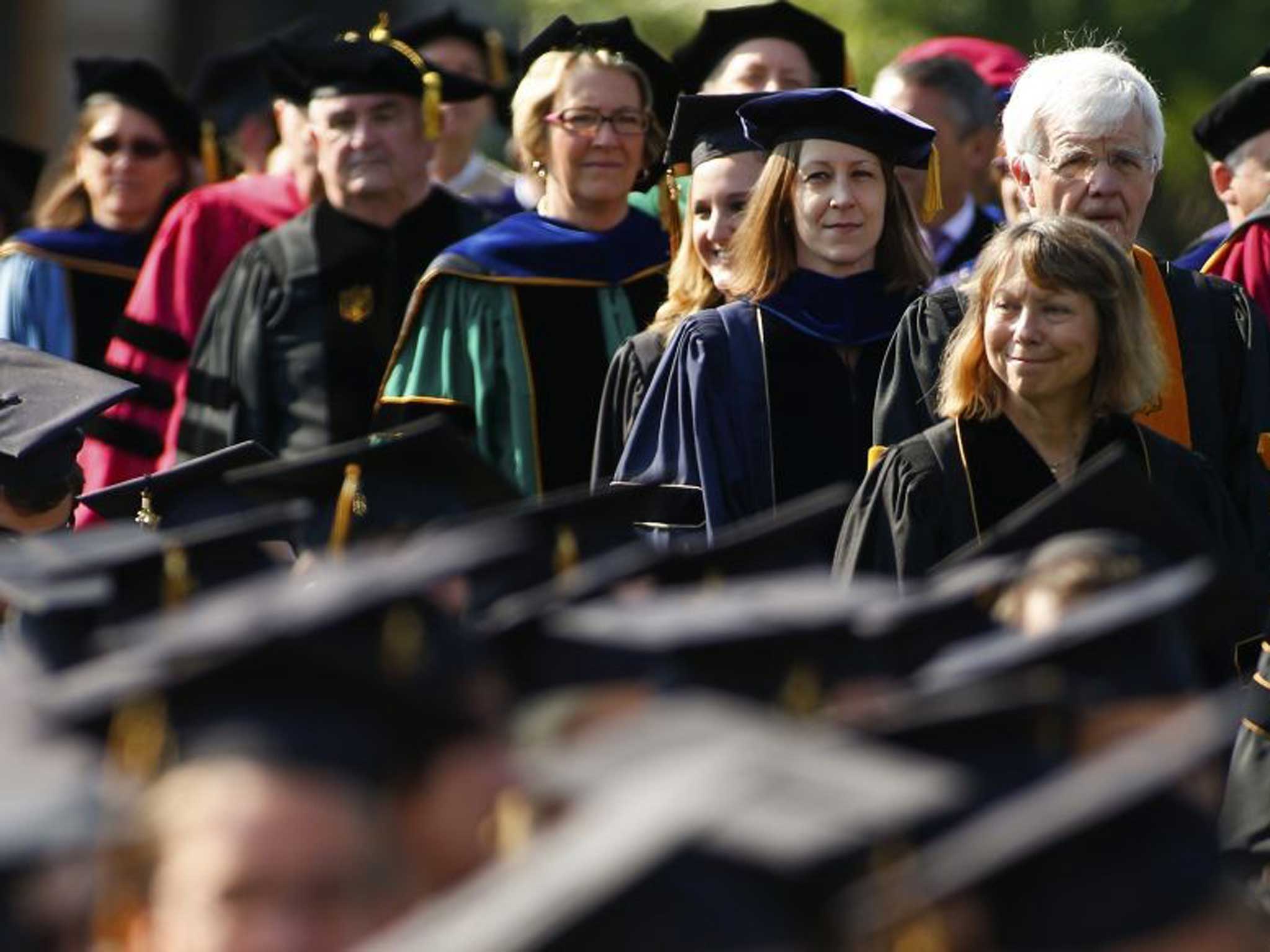 Figureheads: Jill Abramson (right), formerly of The New York Times, at Wake Forest University