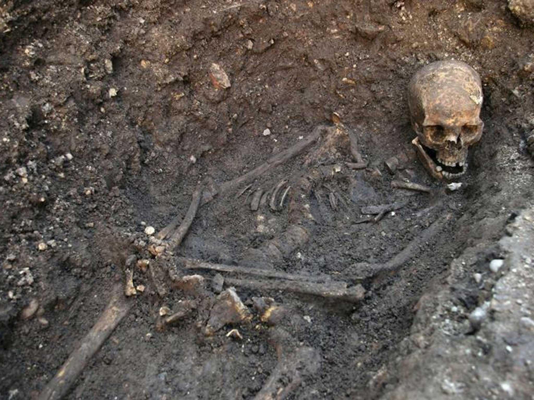 The bones of the monarch, found underneath a Leicester car park