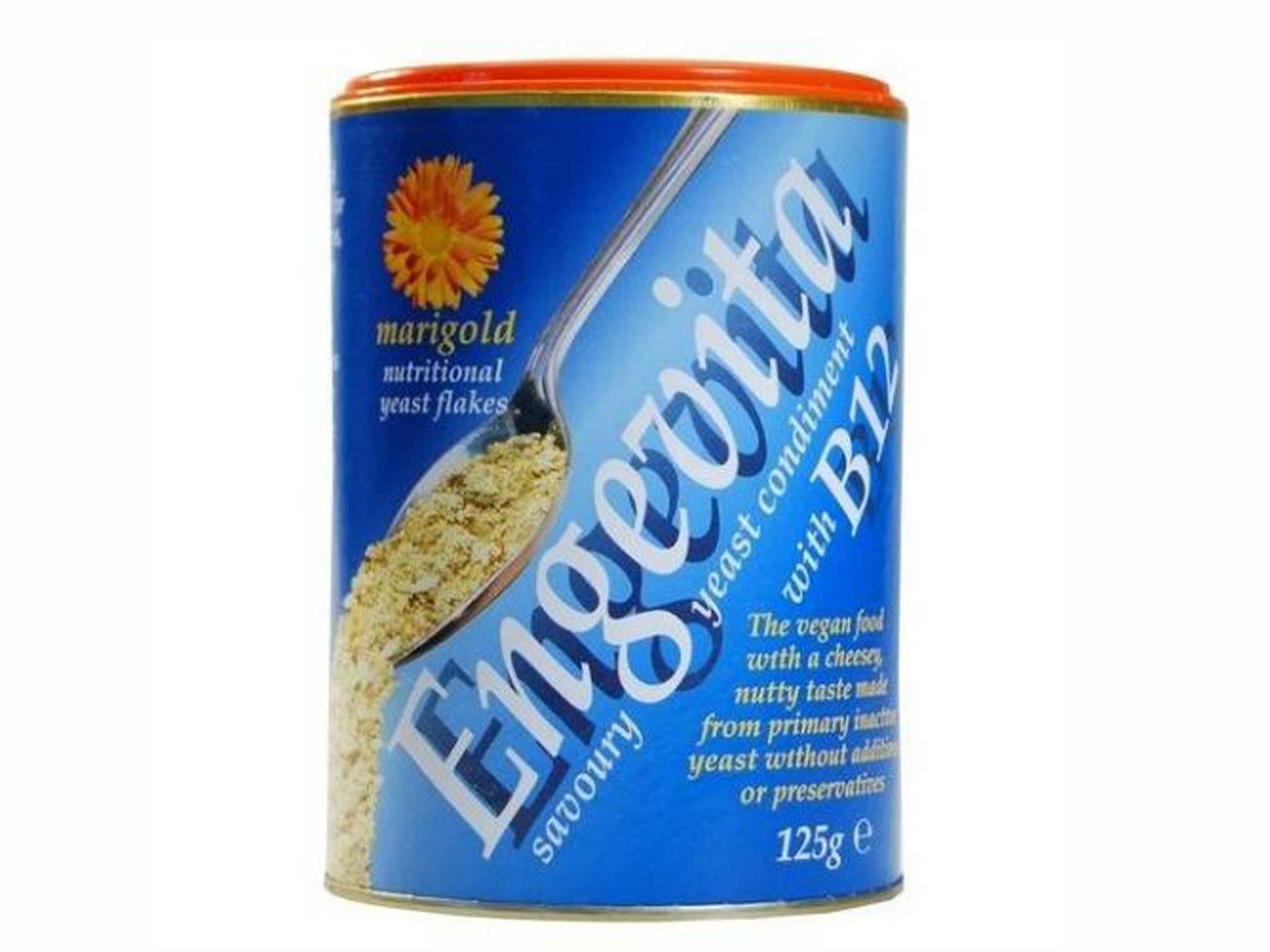 Going vegan means there are vitamins, especially B12, normally found in meat, that you’ll have to get from elsewhere. Put this in anything from stews to salads to add a cheesy, nutty flavour to your cooking. <a href="http://www.ocado.com/product/71137011?name=Marigold_Engevita_with_Added_B12_Yeast_Flakes&amp;source=PLA&amp;ULP_CAMPAIGN_ID=3&amp;gclid=CLTLvLOKn74CFXLJtAodP3UAbw" target="_blank" class="body-gallery" data-vars-item-name="GL-466121-http://www.ocado.com/product/71137011?name=Marigold_Engevita_with_Added_B12_Yeast_Flakes&amp;source=PLA&amp;ULP_CAMPAIGN_ID=3&amp;gclid=CLTLvLOKn74CFXLJtAodP3UAbw" data-vars-event-id="c6">£2.80, ocado.com</a>