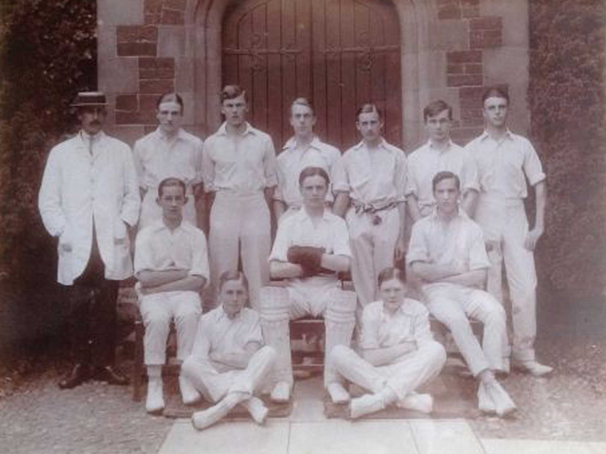 Survivor: Percy Chapman of Oakham (bottom right) went on to captain England