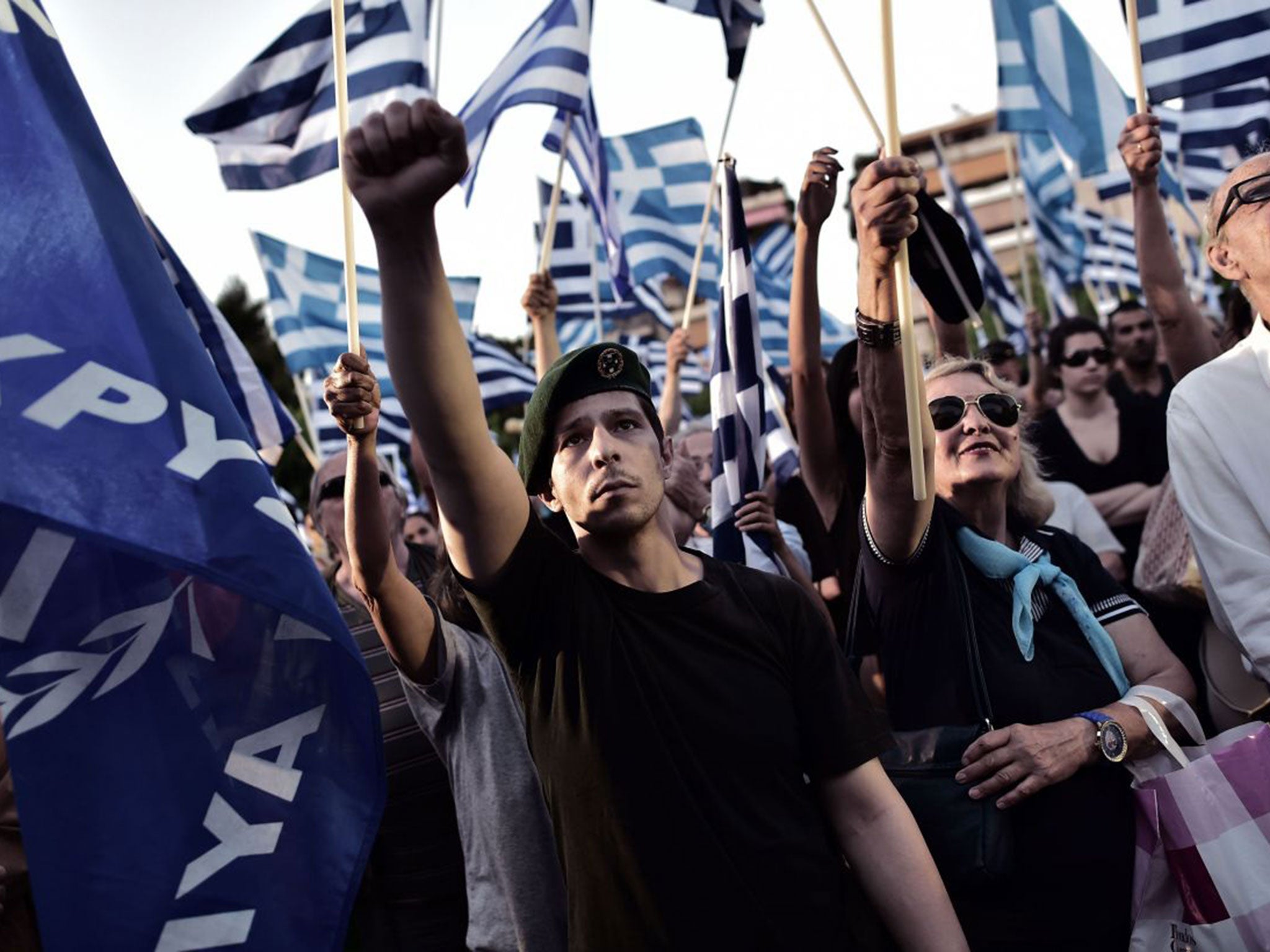 The Greek ultra-nationalist party, Golden Dawn (AFP/Getty)